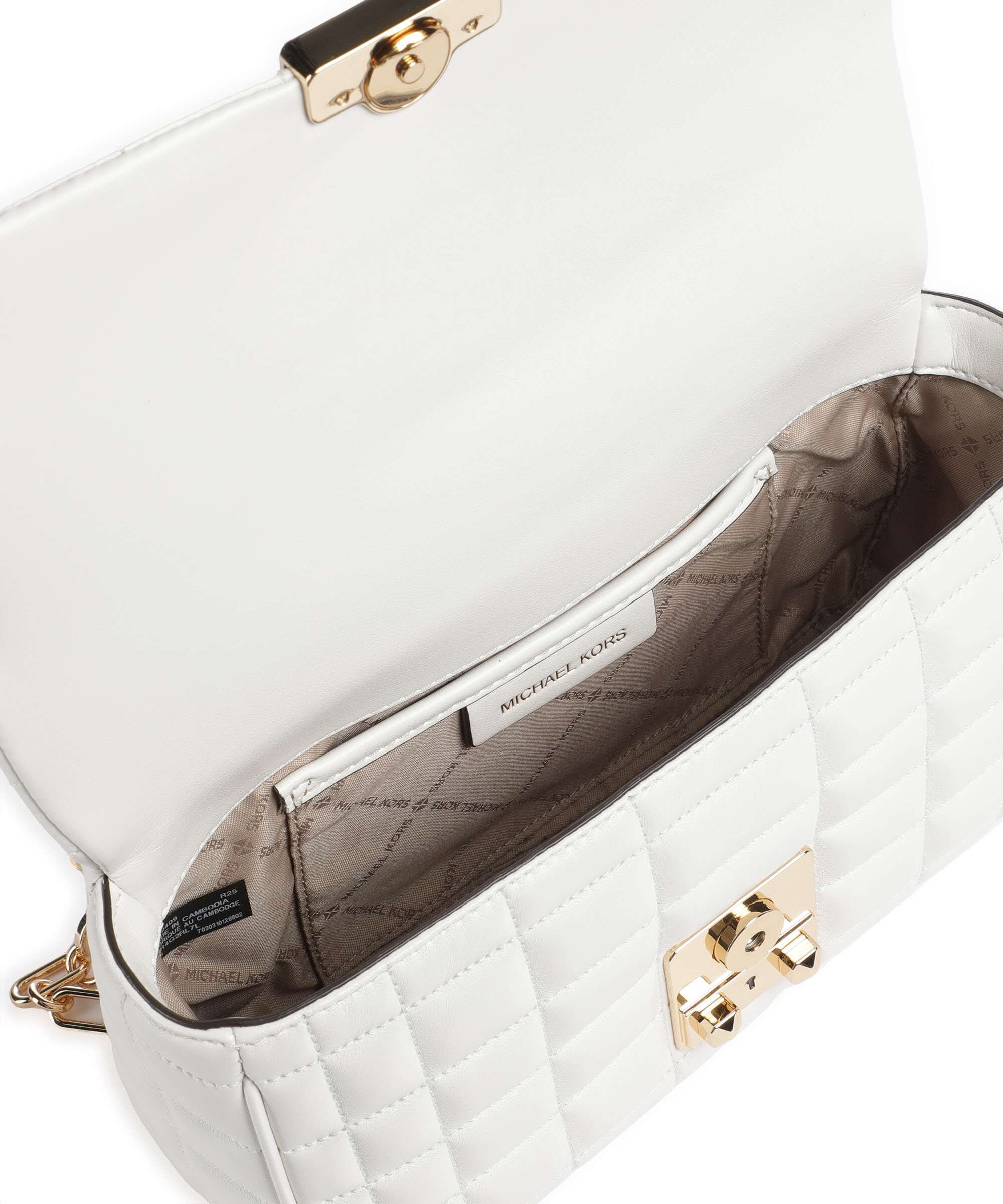 Michael Kors Tribeca Schoudertas optic white - Image 7