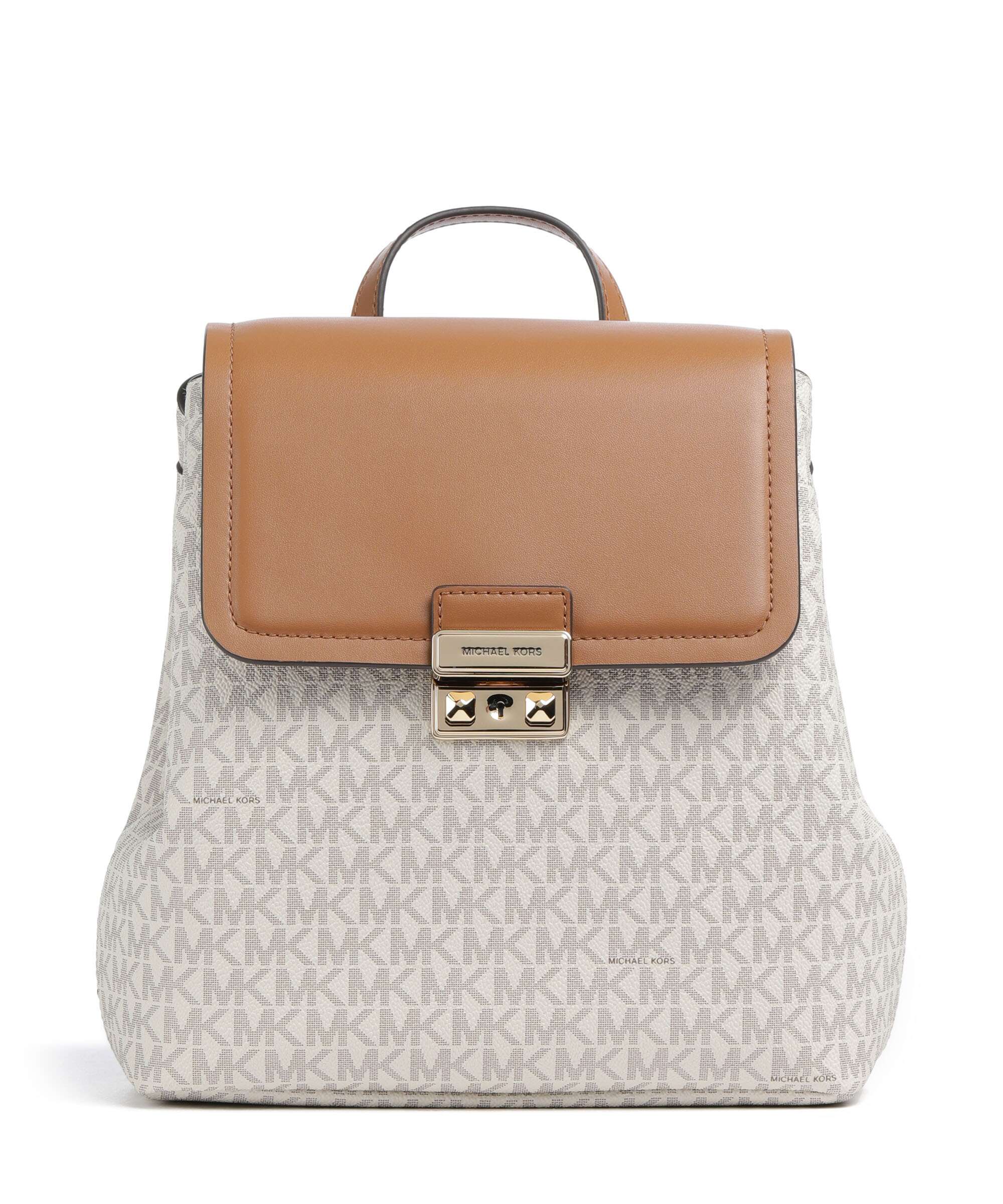 Michael Kors Tribeca Small Rugzak vanilla/acorn