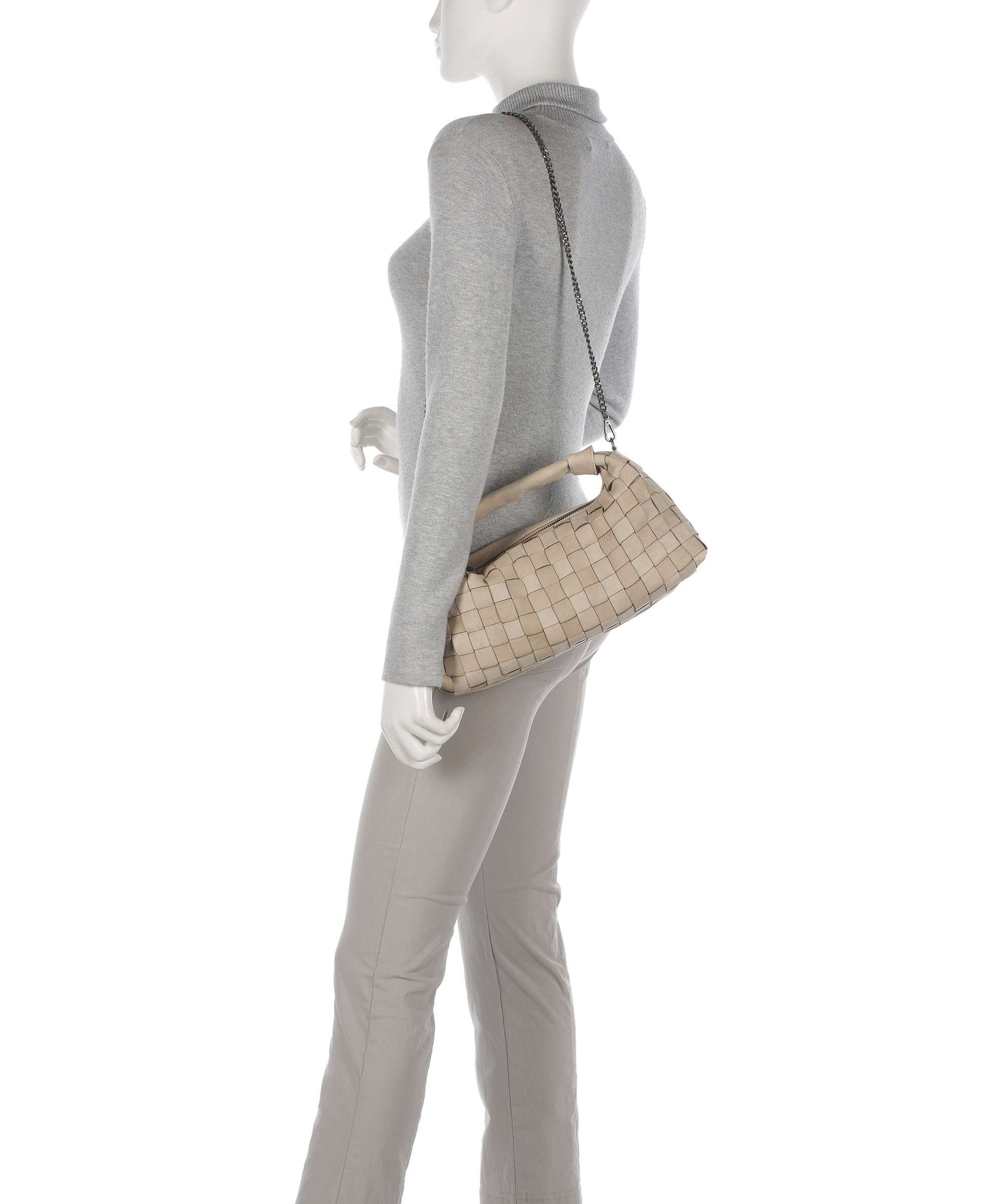 NĂșnoo Braided Dandy Handtas beige - Image 3
