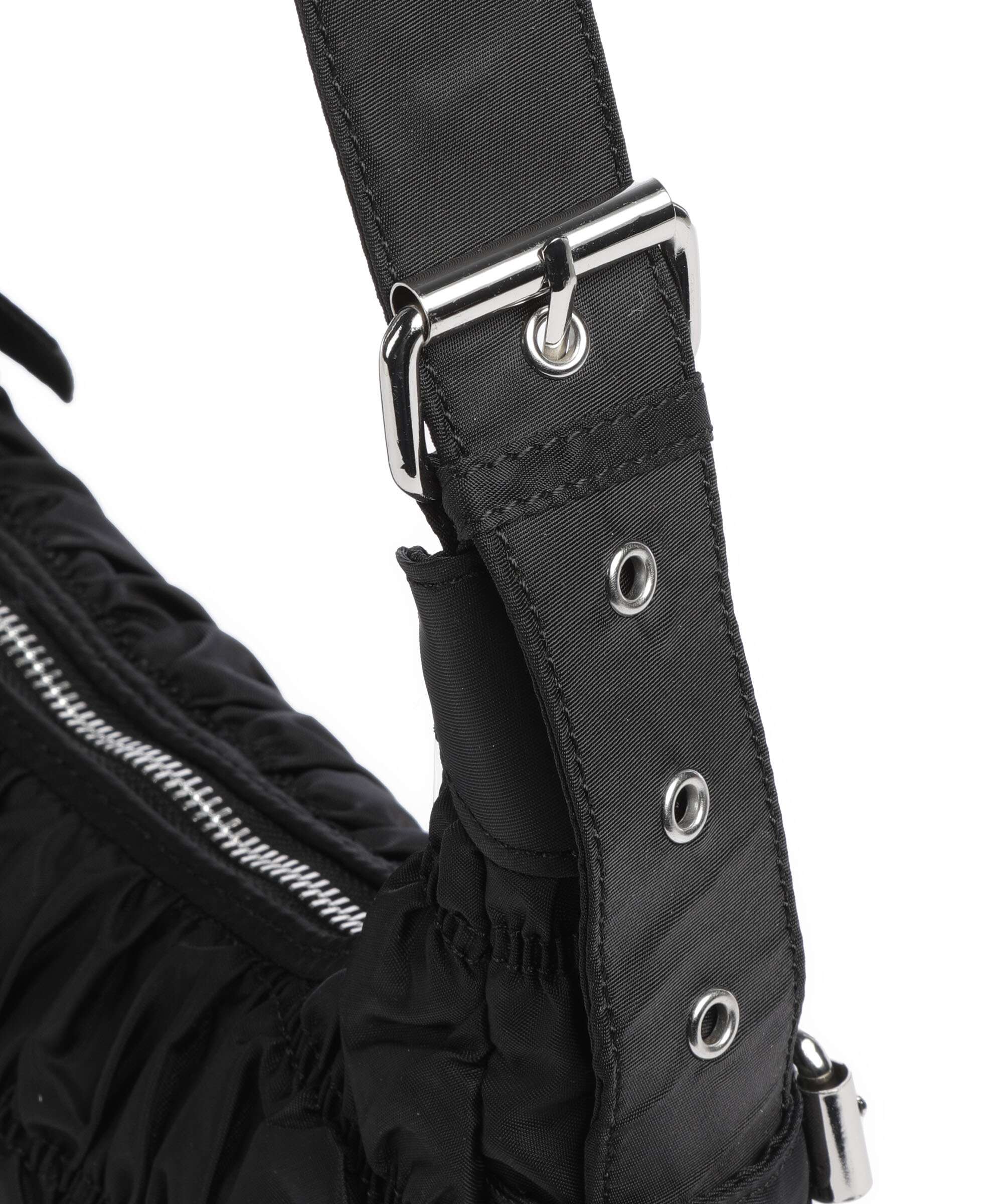 Núnoo Recycled Nylon Alaska Hobo tas black - Image 4