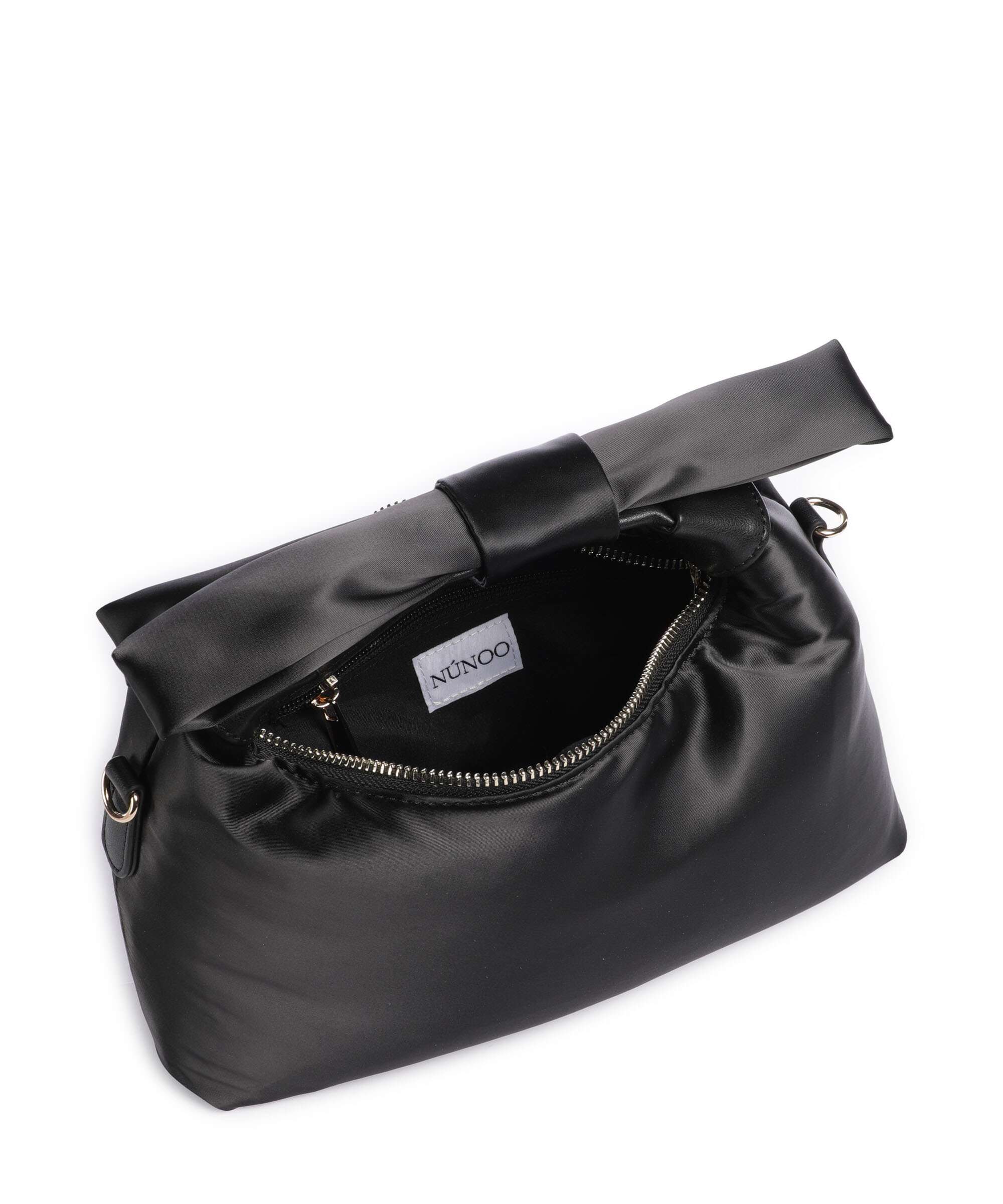 NĂșnoo Recycled Satin Dandy Handtas black - Image 6