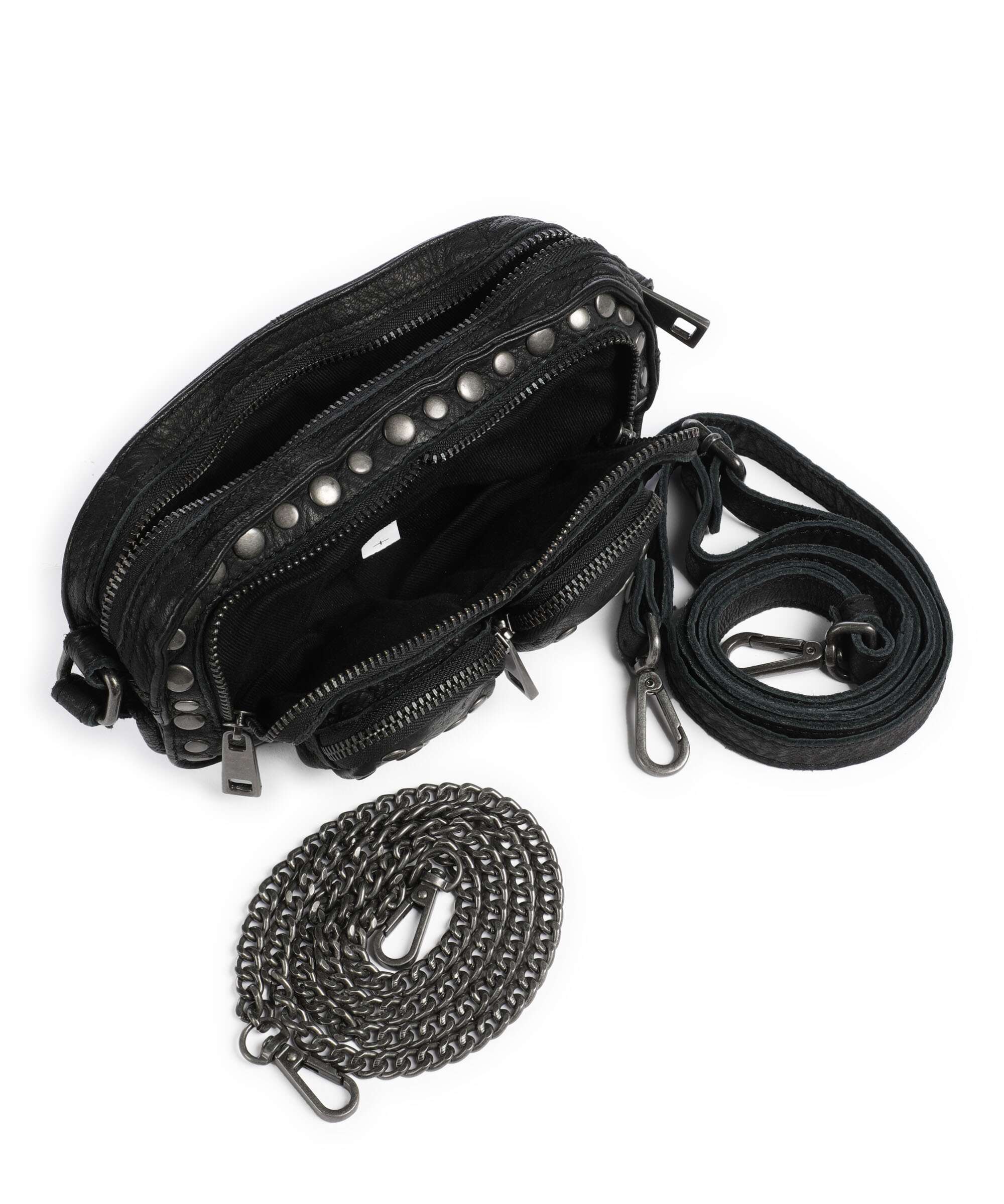 Núnoo River Washed Helena Crossbody tas black - Image 6
