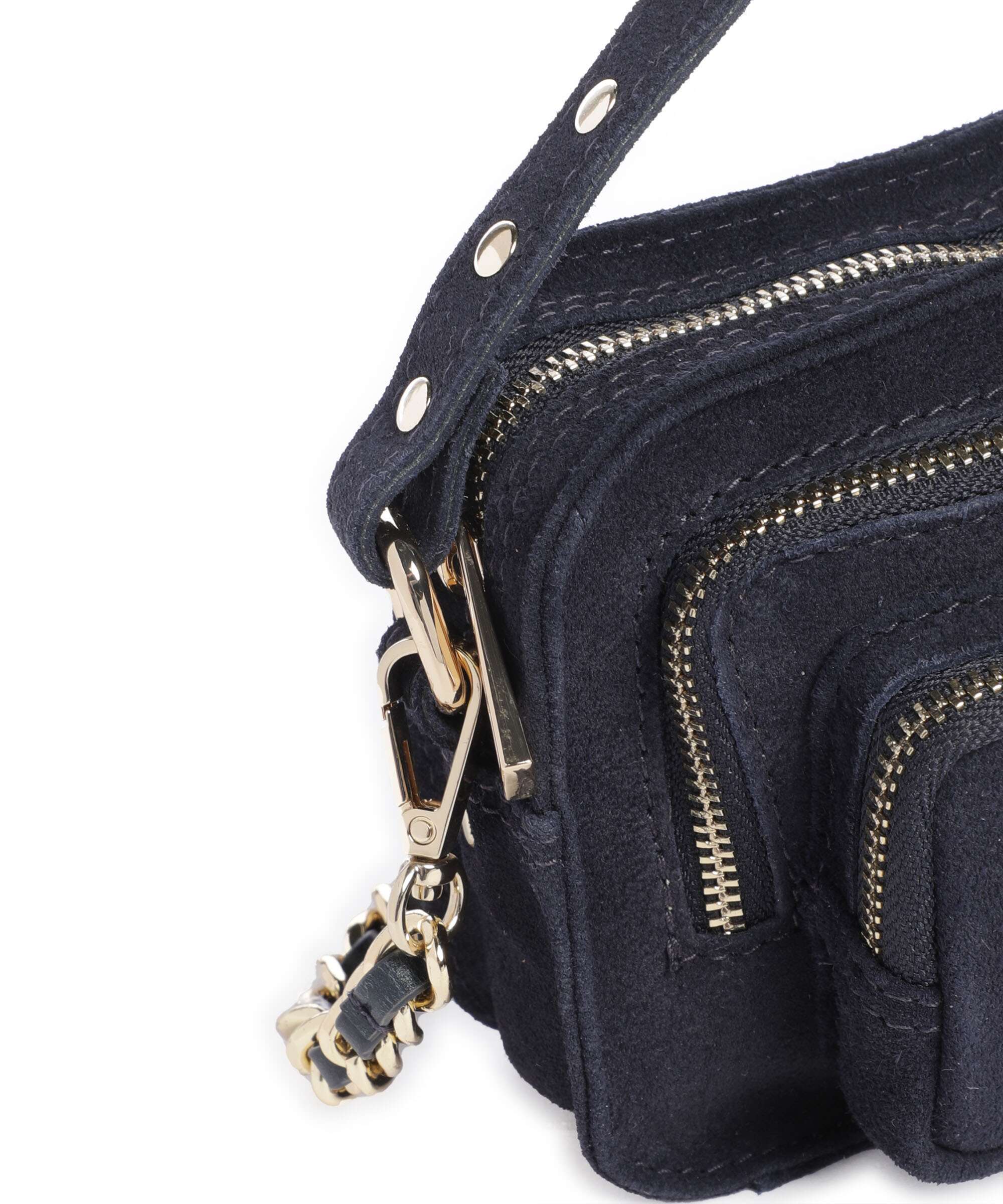 NĂșnoo Suede Helena Crossbody tas navy - Image 4