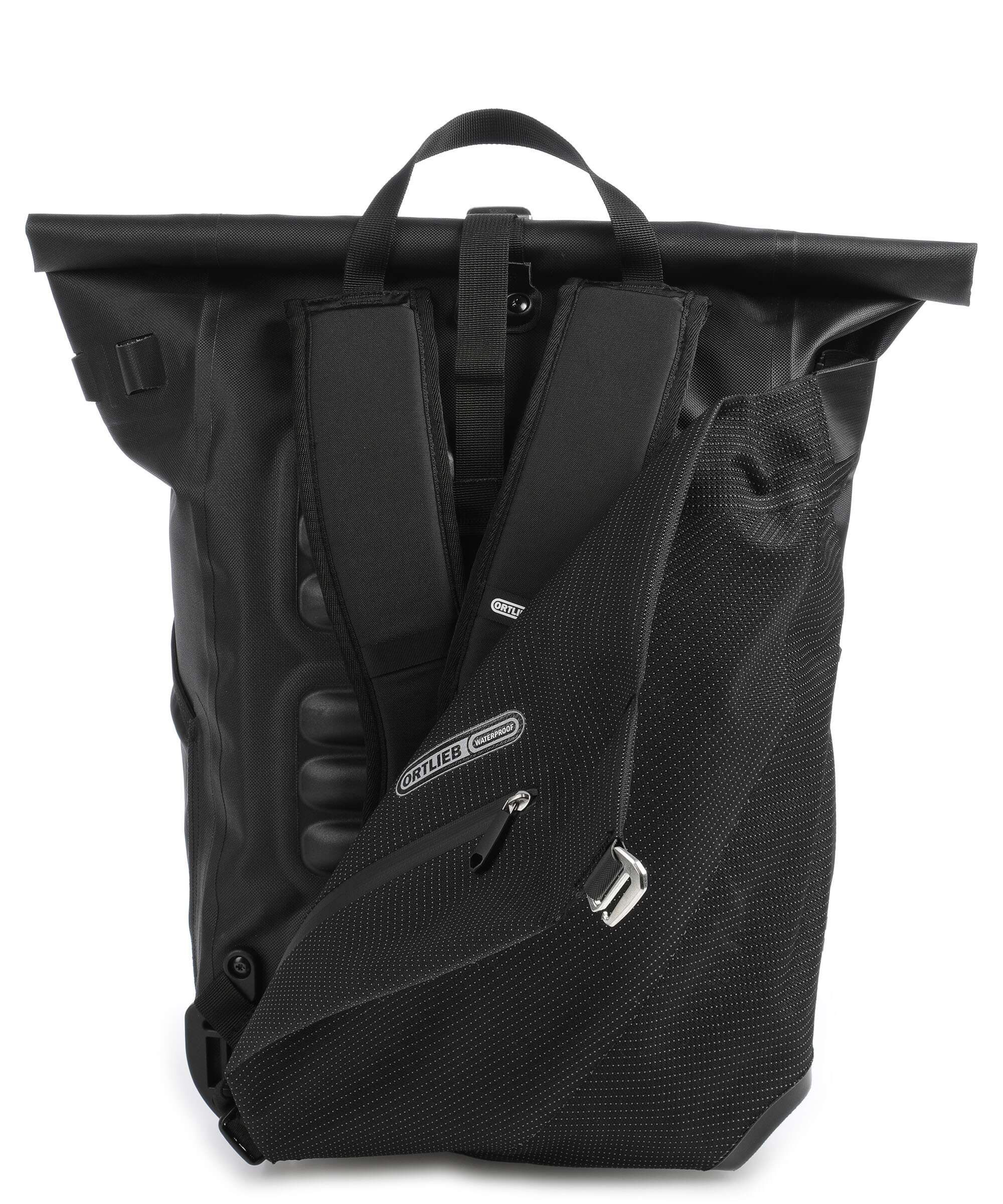 Ortlieb Vario High Vis 26 Rolltop rugzak black reflective - Image 4
