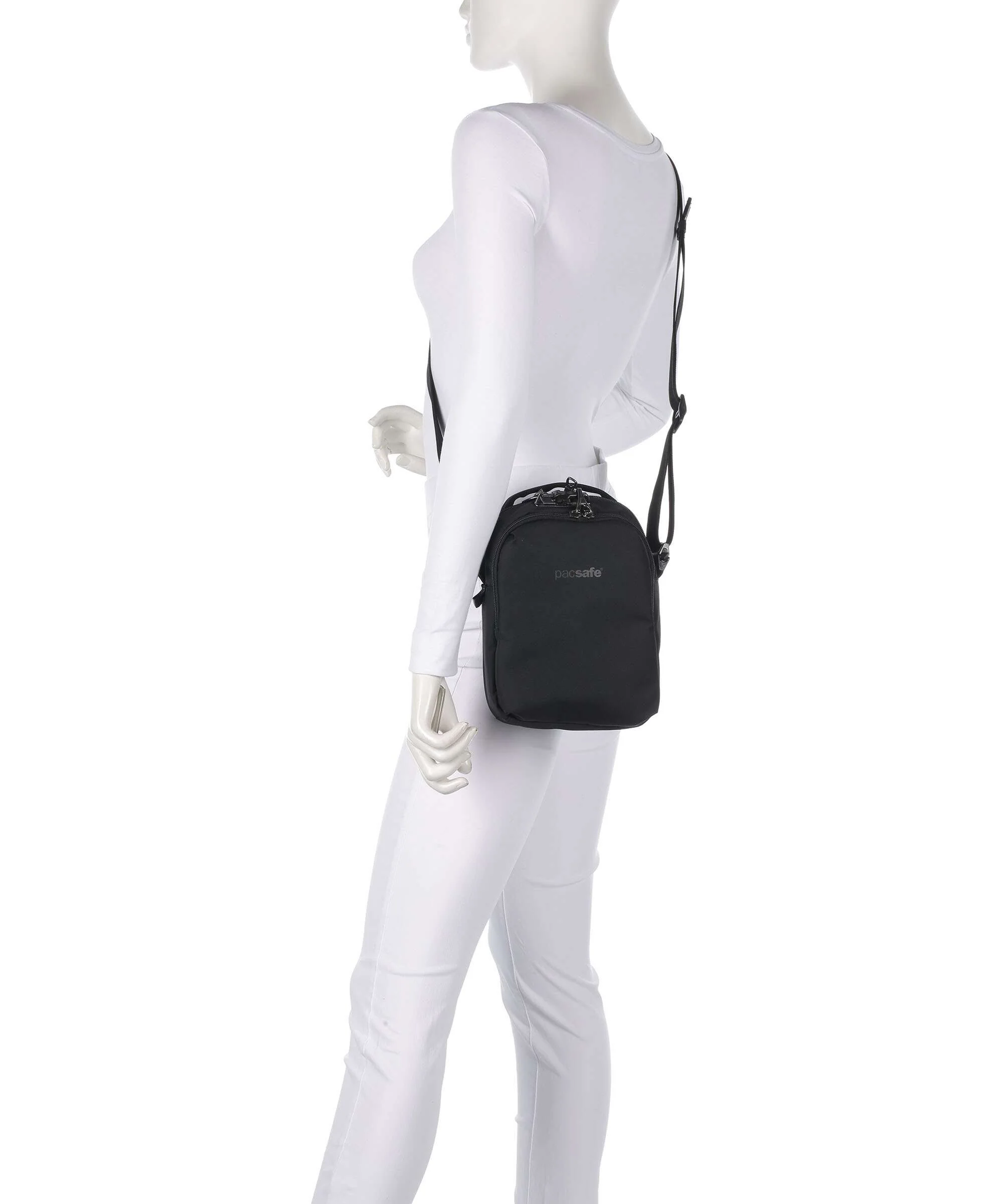 Pacsafe V Companion Crossbody tas jet black - Image 3