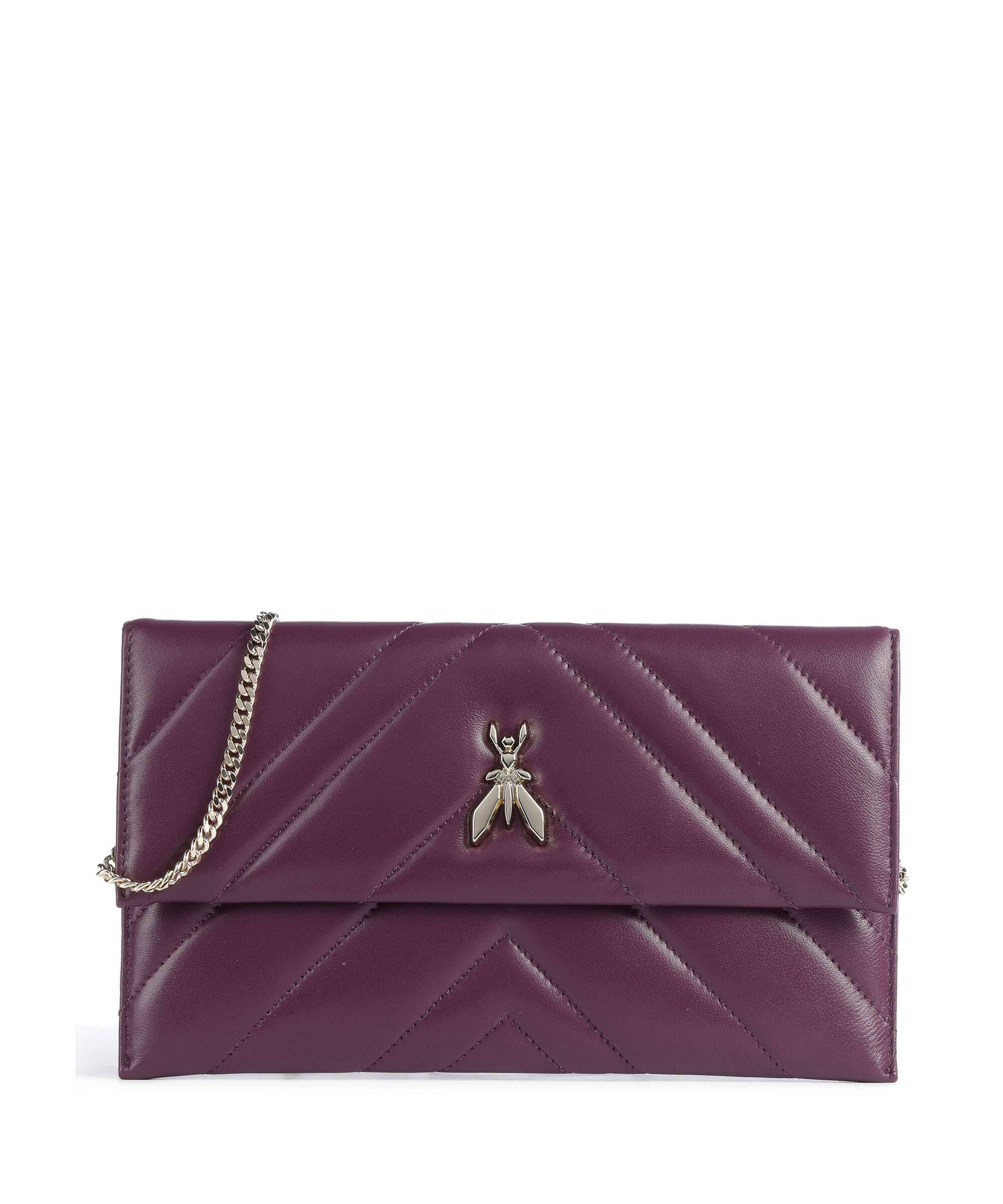 Patrizia Pepe Fly Quilted Crossbody tas futuristic purple