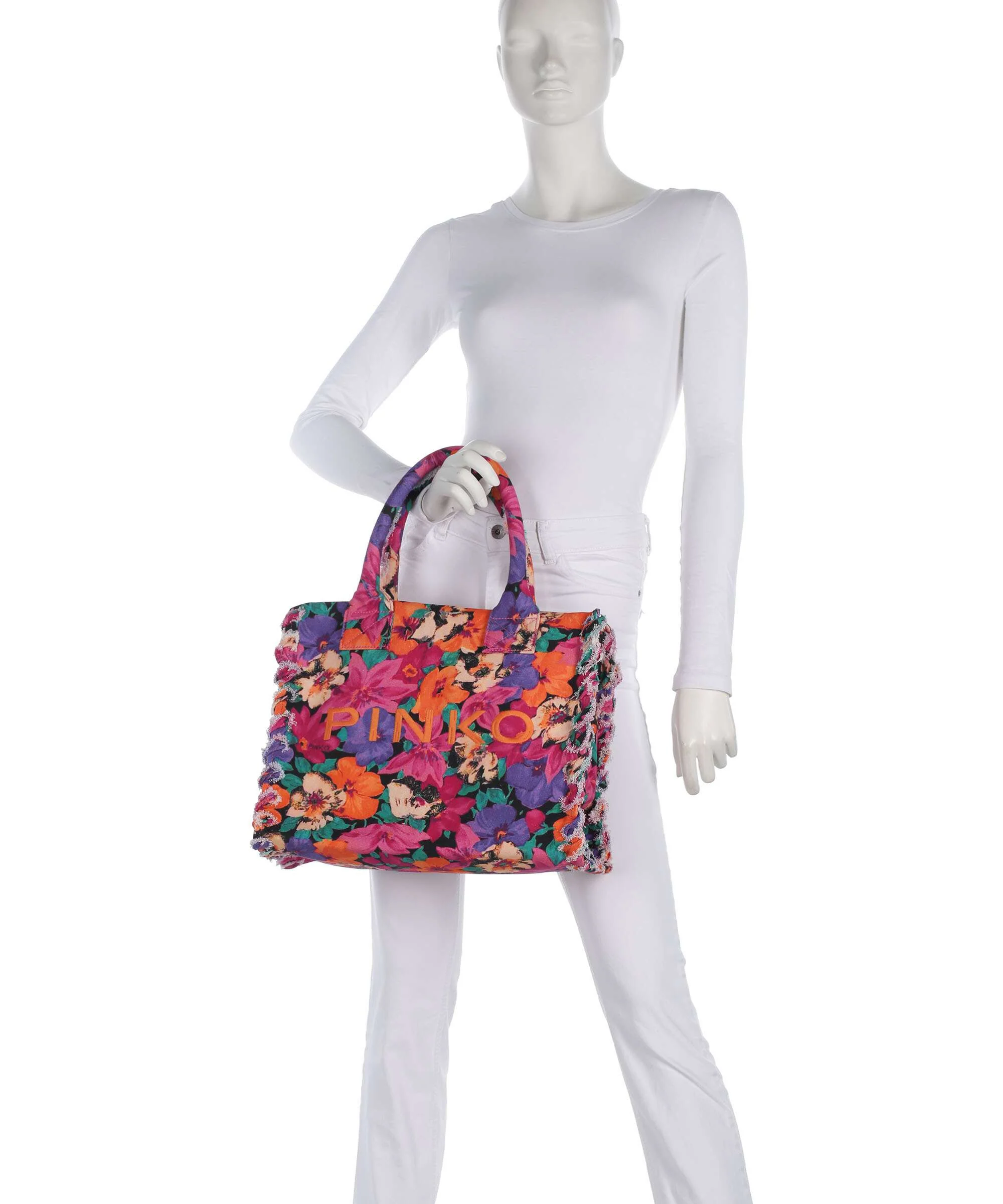 Pinko Beach Handtas fuxia/multicolor/antique gold - Image 3