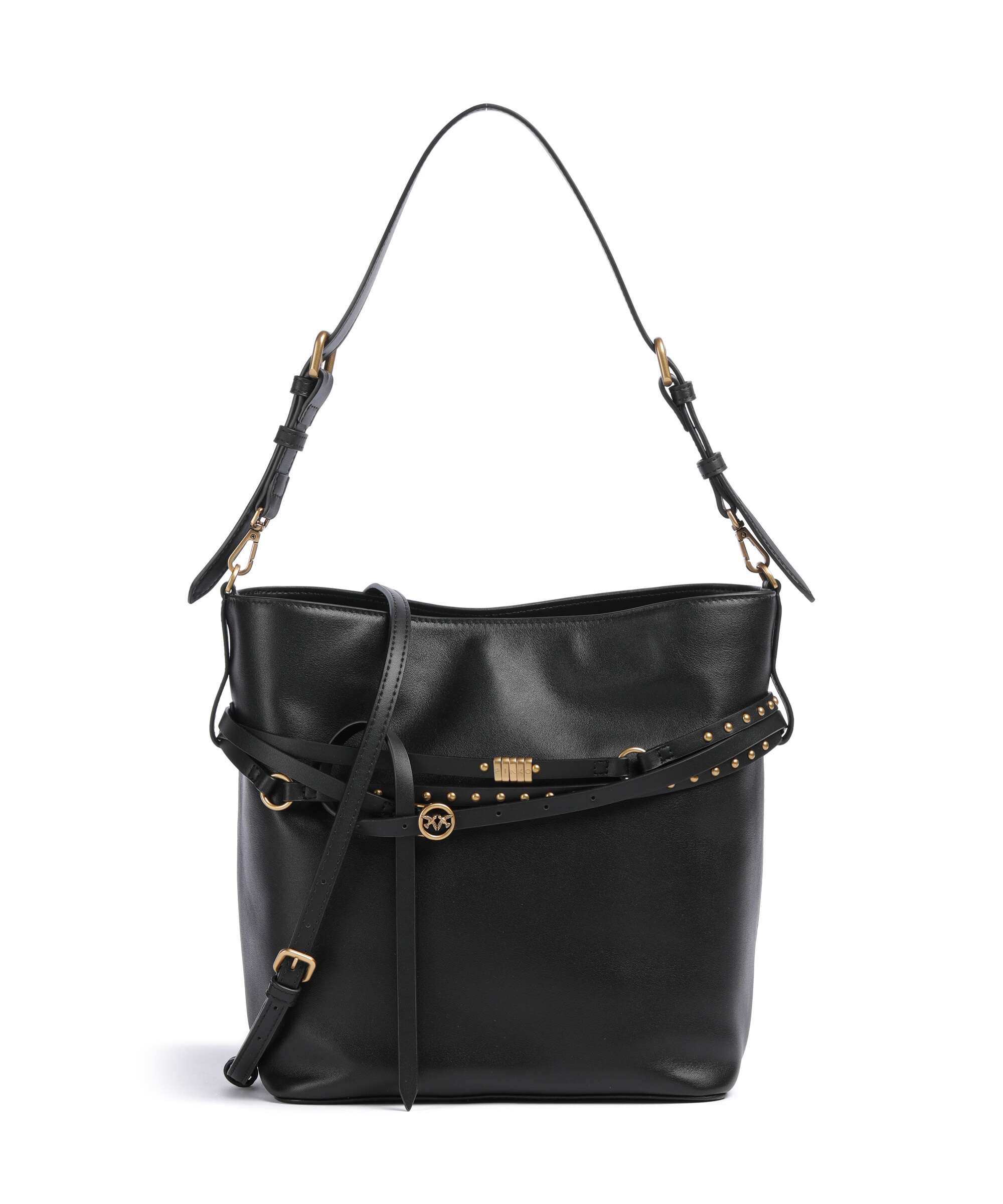 Pinko Belt Classic Emmertas nero/antique gold
