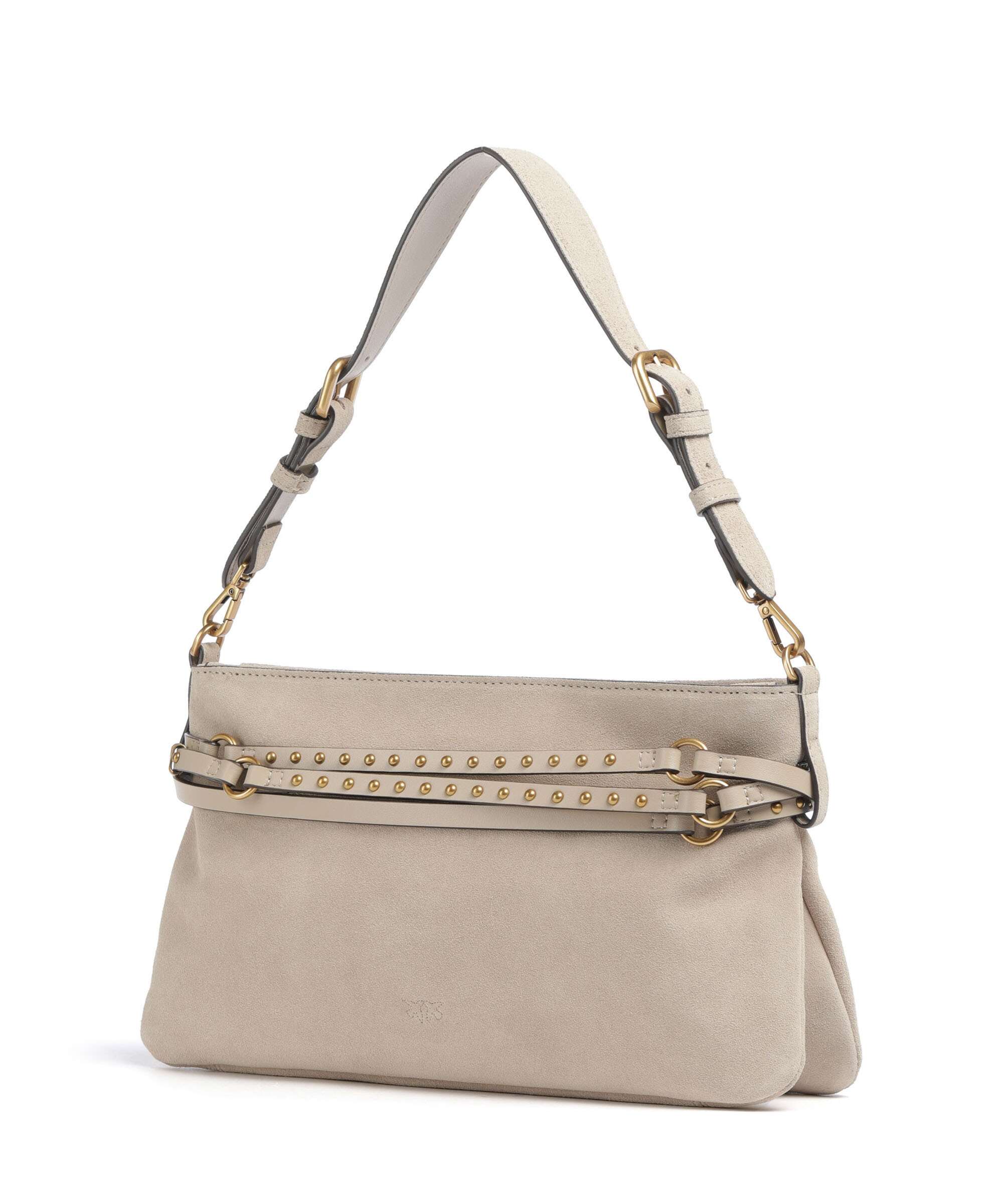 Pinko Belt Classic Schoudertas beige/grigio fumo/antique gold - Image 3