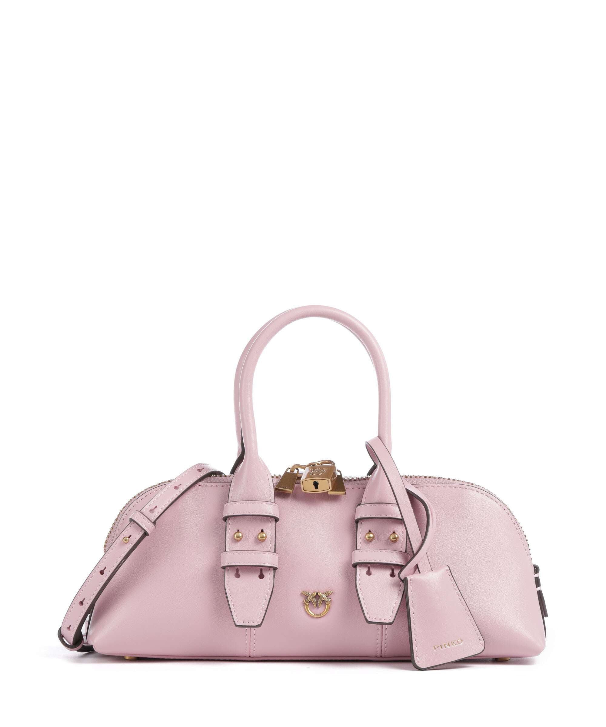 Pinko Bowling Horizontal Handtas rosa chiaro/antique gold