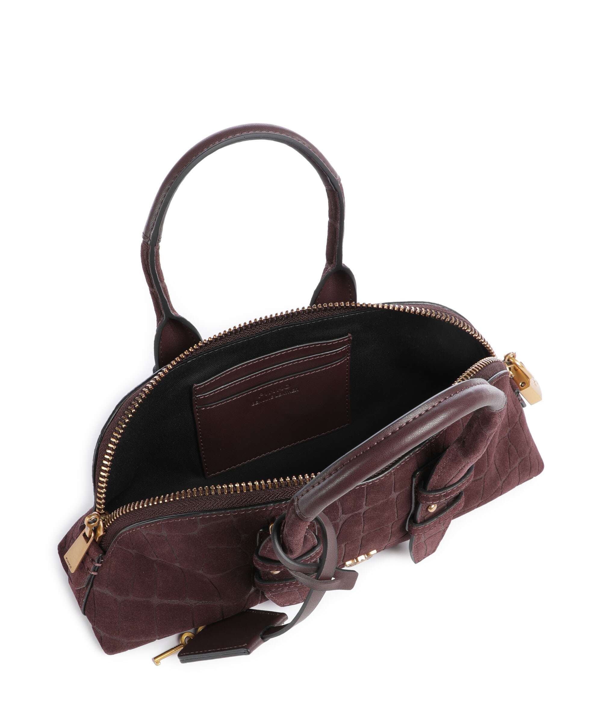 Pinko Bowling Horizontal Handtas rosso mogano/antique gold - Image 6
