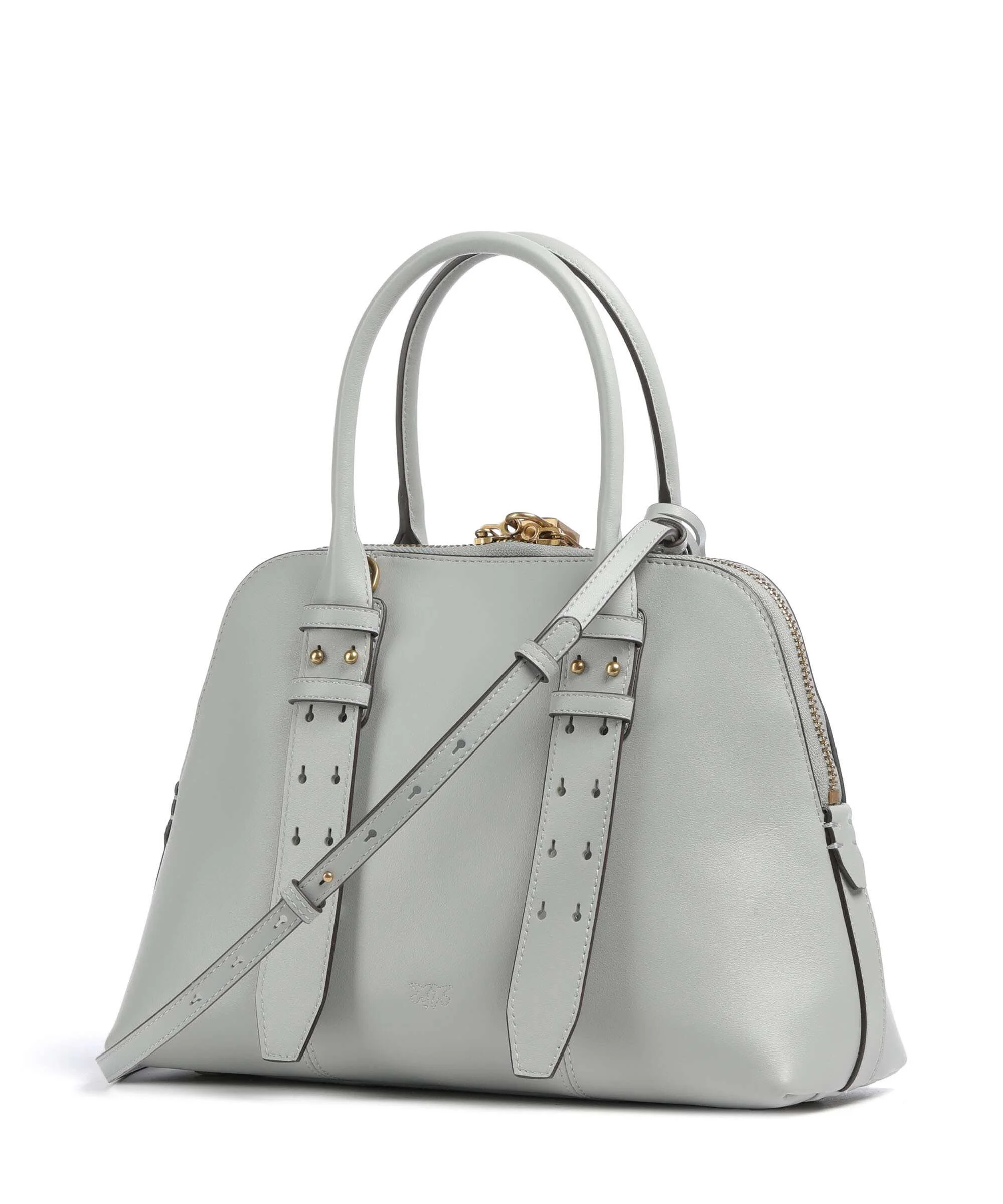 Pinko Bowling Medium Handtas grigio perla/antique gold - Image 2