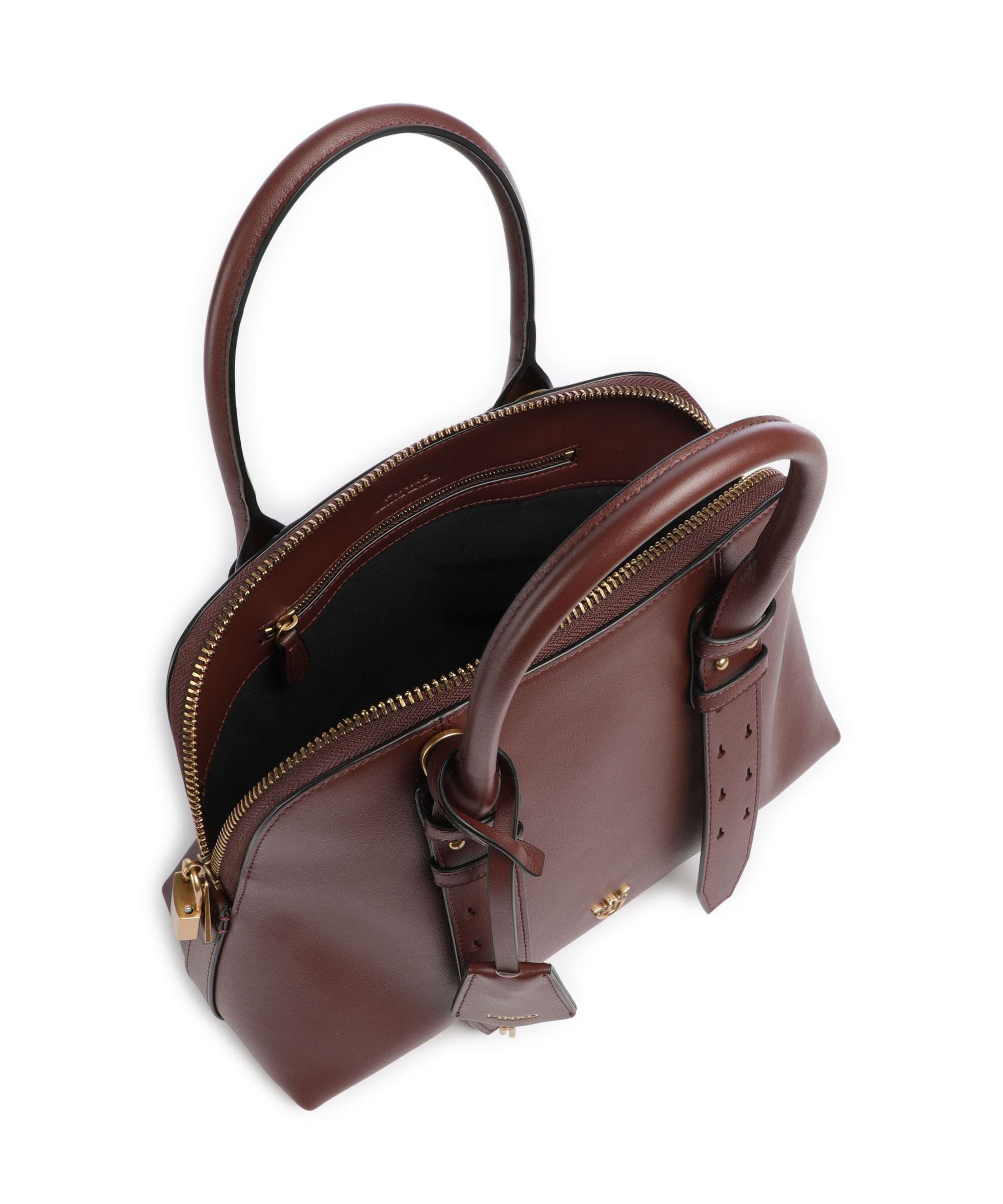Pinko Bowling Medium Handtas burgundy wine/antique gold - Image 6