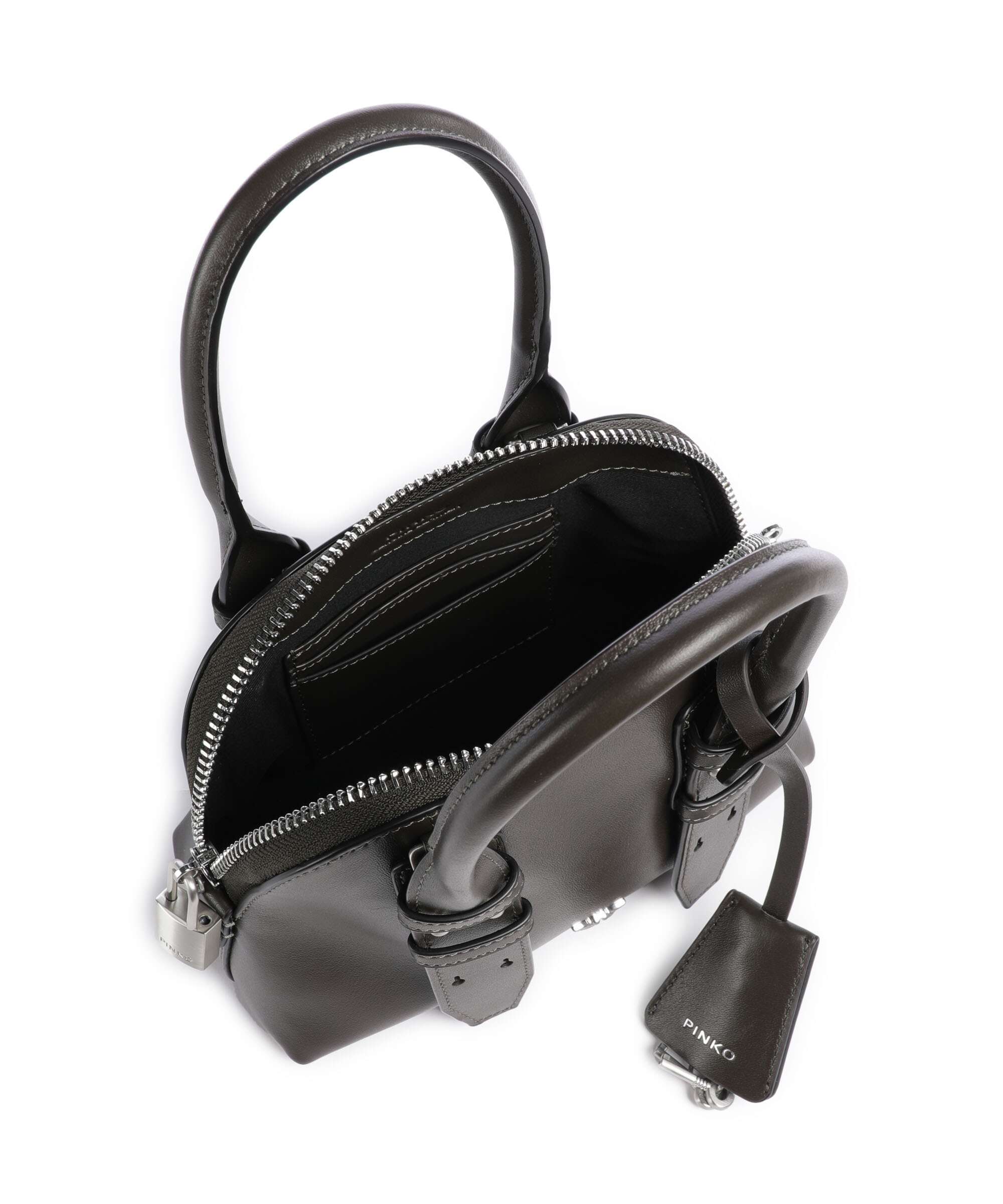 Pinko Bowling Mini Handtas verde fango/matt silver - Image 6