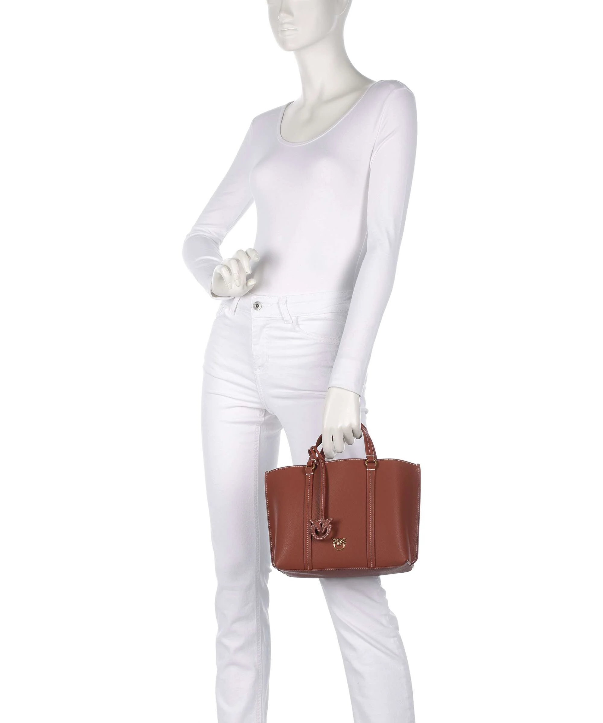 Pinko Carrie Classic Handtas arabo/antique gold - Image 3
