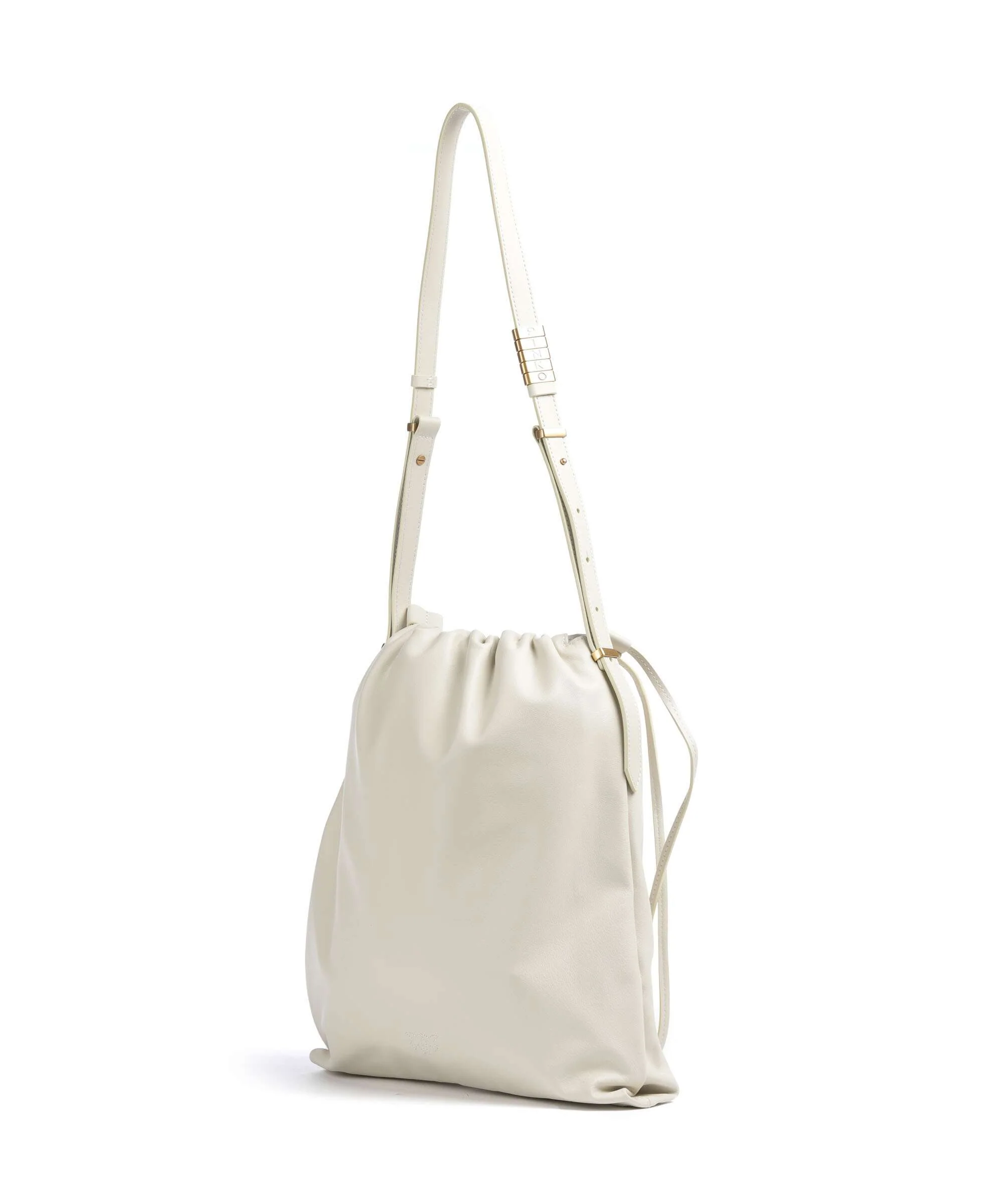 Pinko Classic Slouchy Emmertas bianco seta/antique gold - Image 2