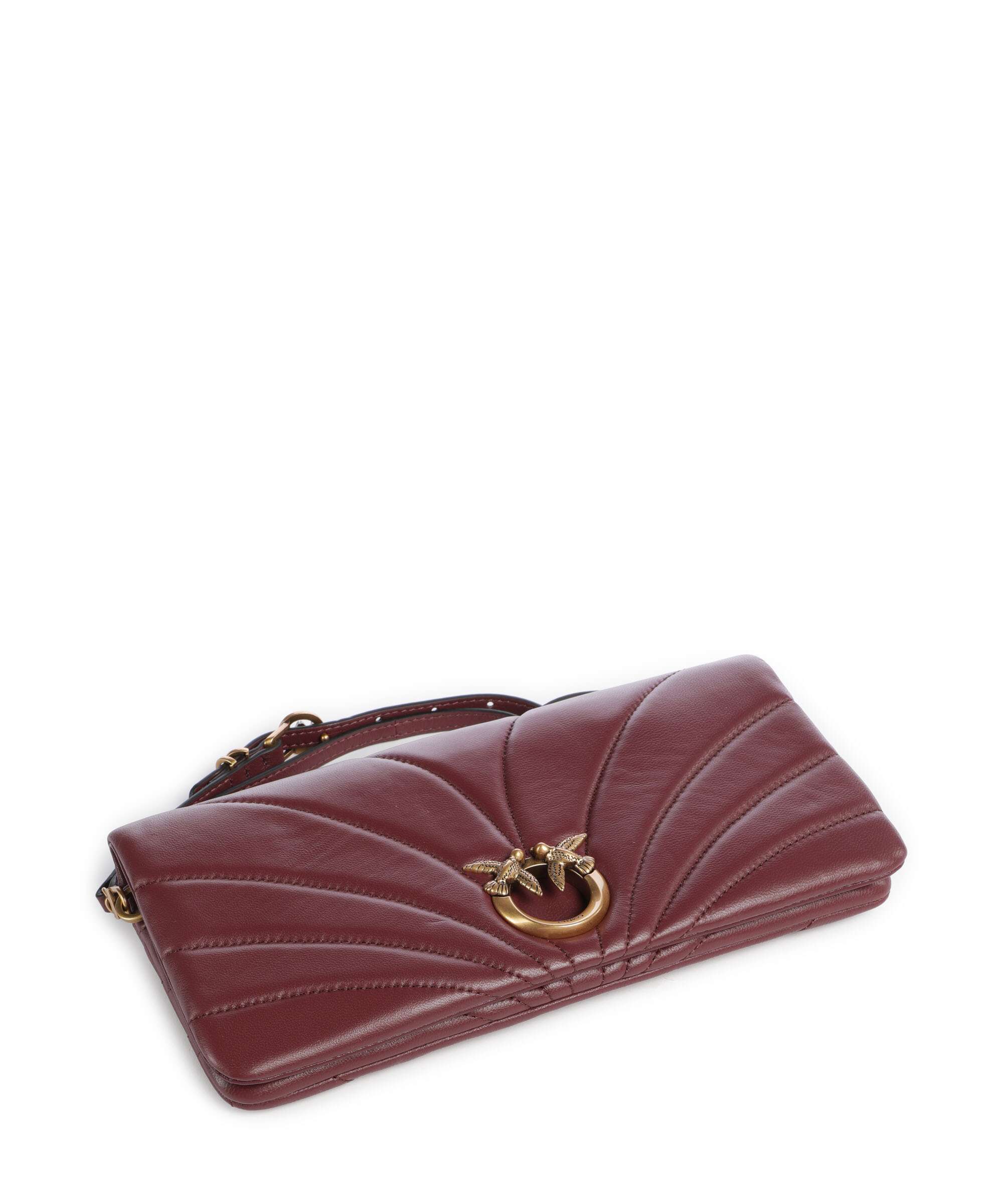 Pinko Click Horizontal Classic Crossbody tas ribes intenso/antique gold - Image 4