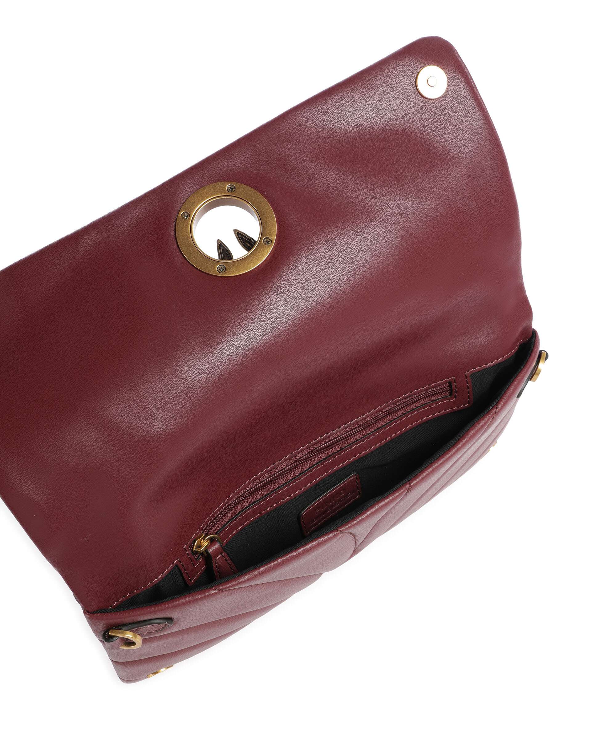 Pinko Click Horizontal Classic Crossbody tas ribes intenso/antique gold - Image 5