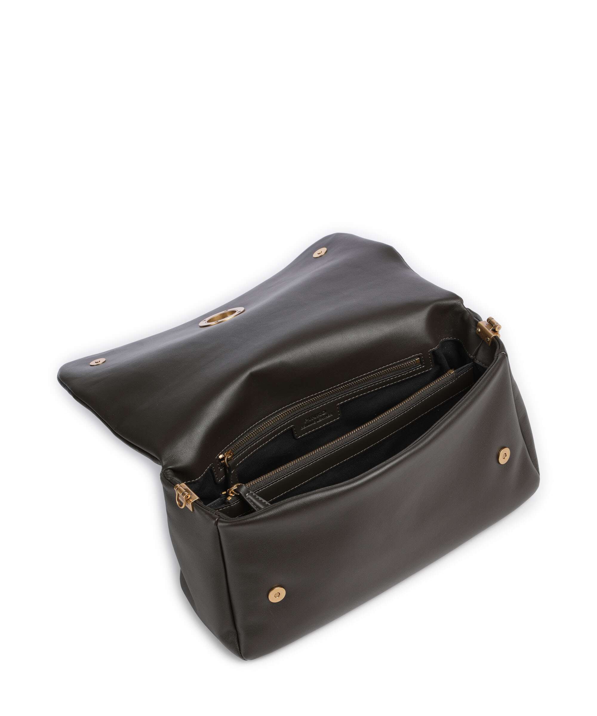 Pinko Click Soft Horizontal Schoudertas verde fango/antique gold - Image 5