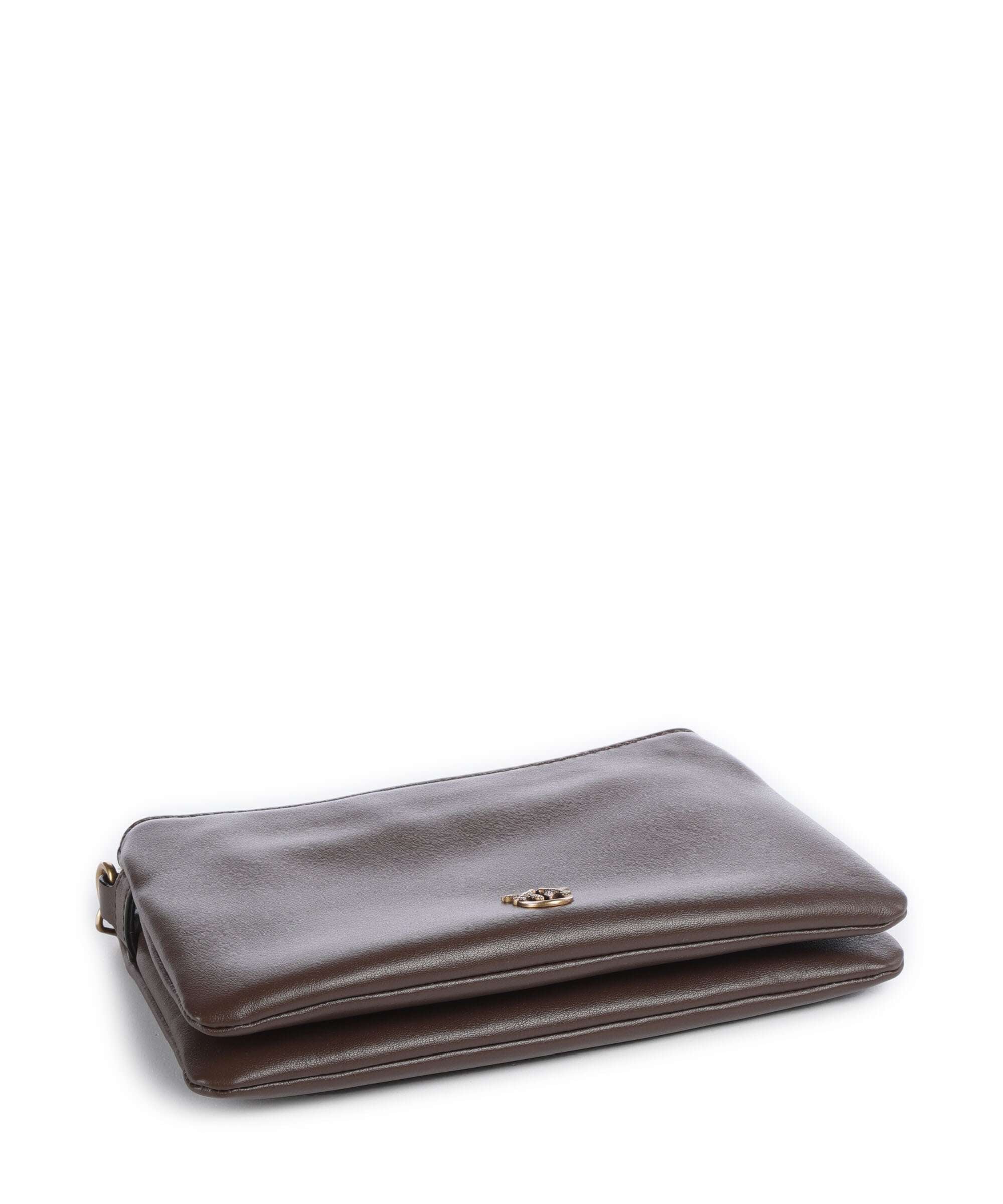 Pinko Double Mini Schoudertas marrone castano/antique gold - Image 5