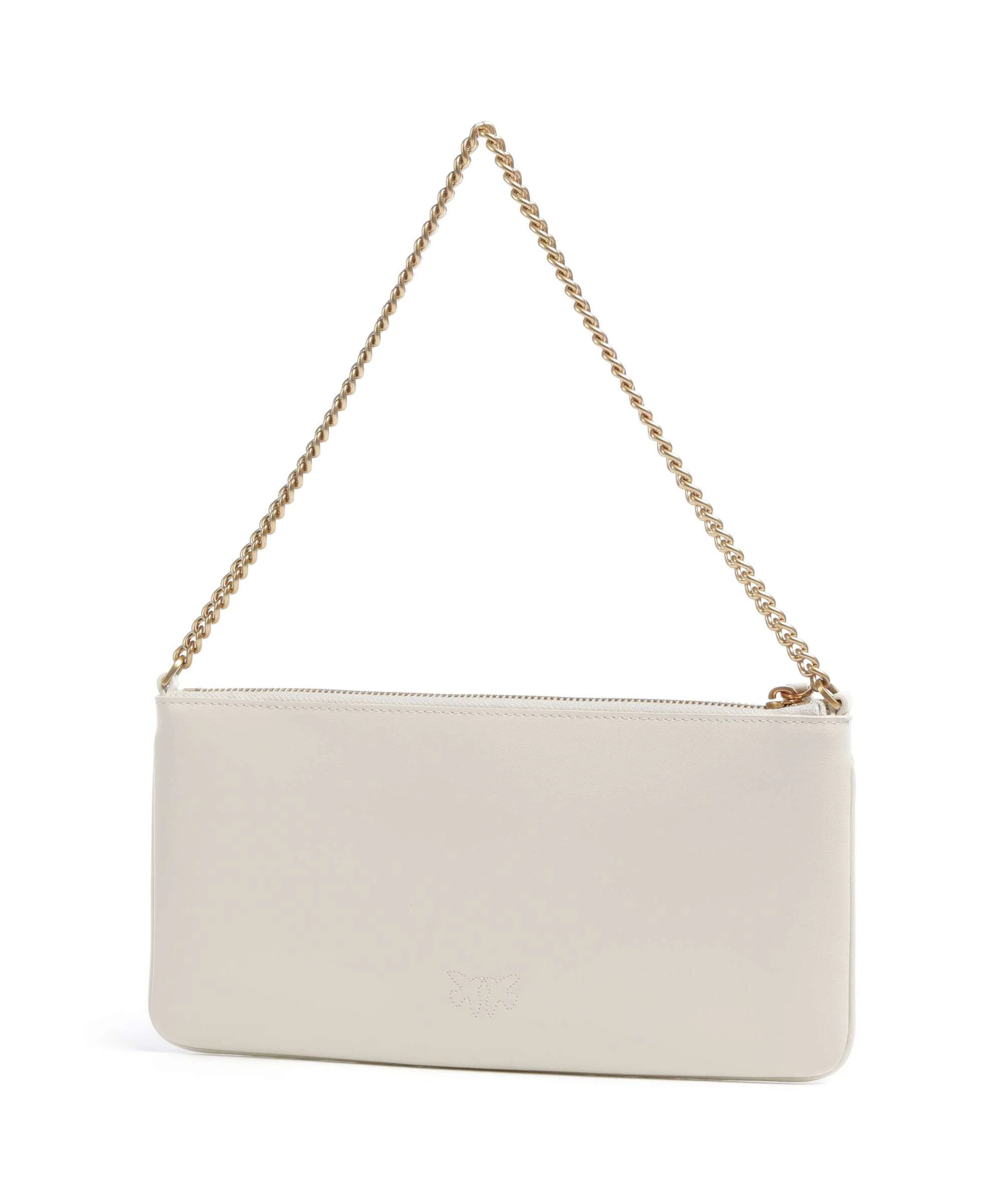 Pinko Flat Horizontal Schoudertas bianco seta/antique gold - Image 2