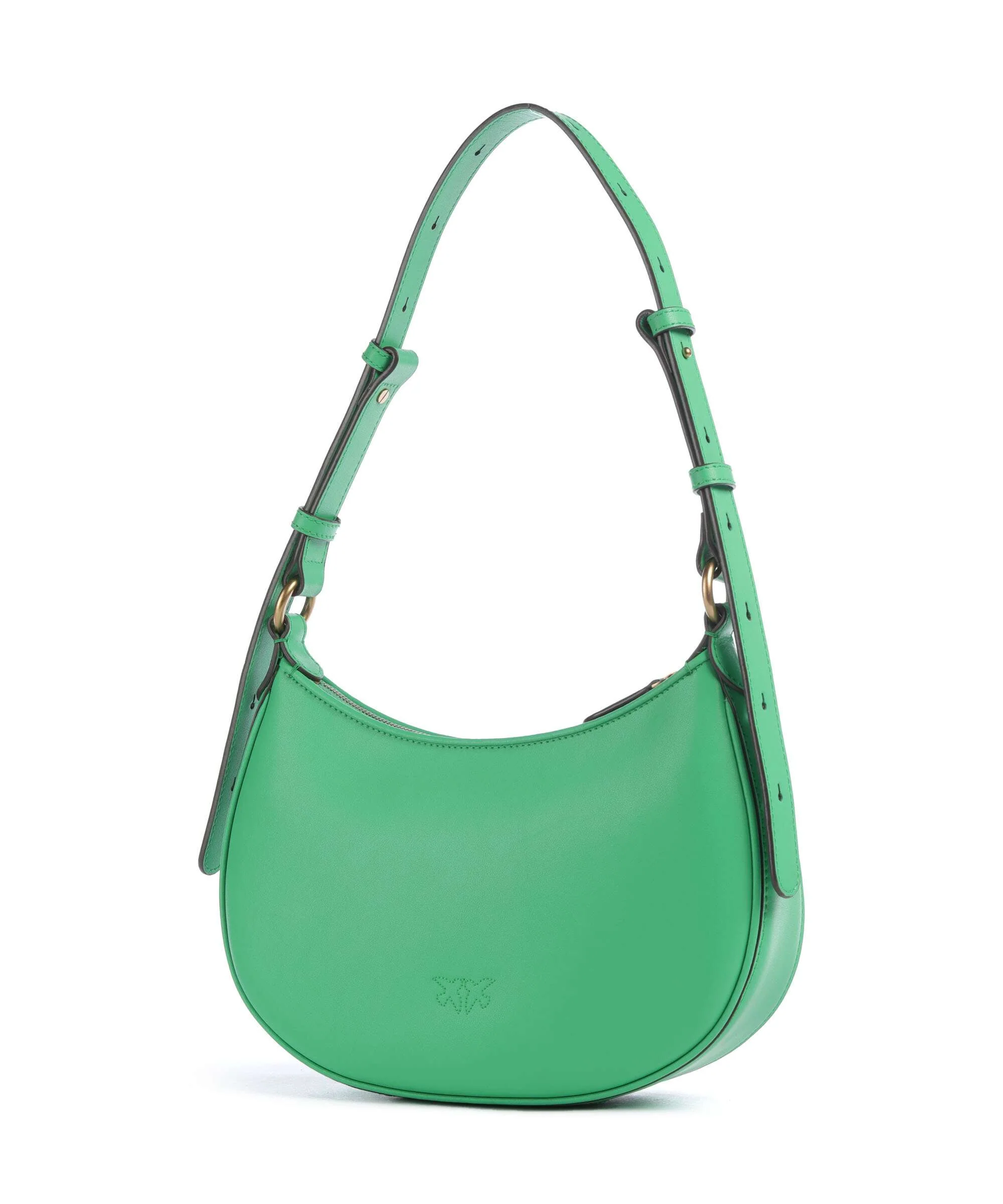 Pinko Half Moon Mini Schoudertas verde isola/antique gold - Image 2