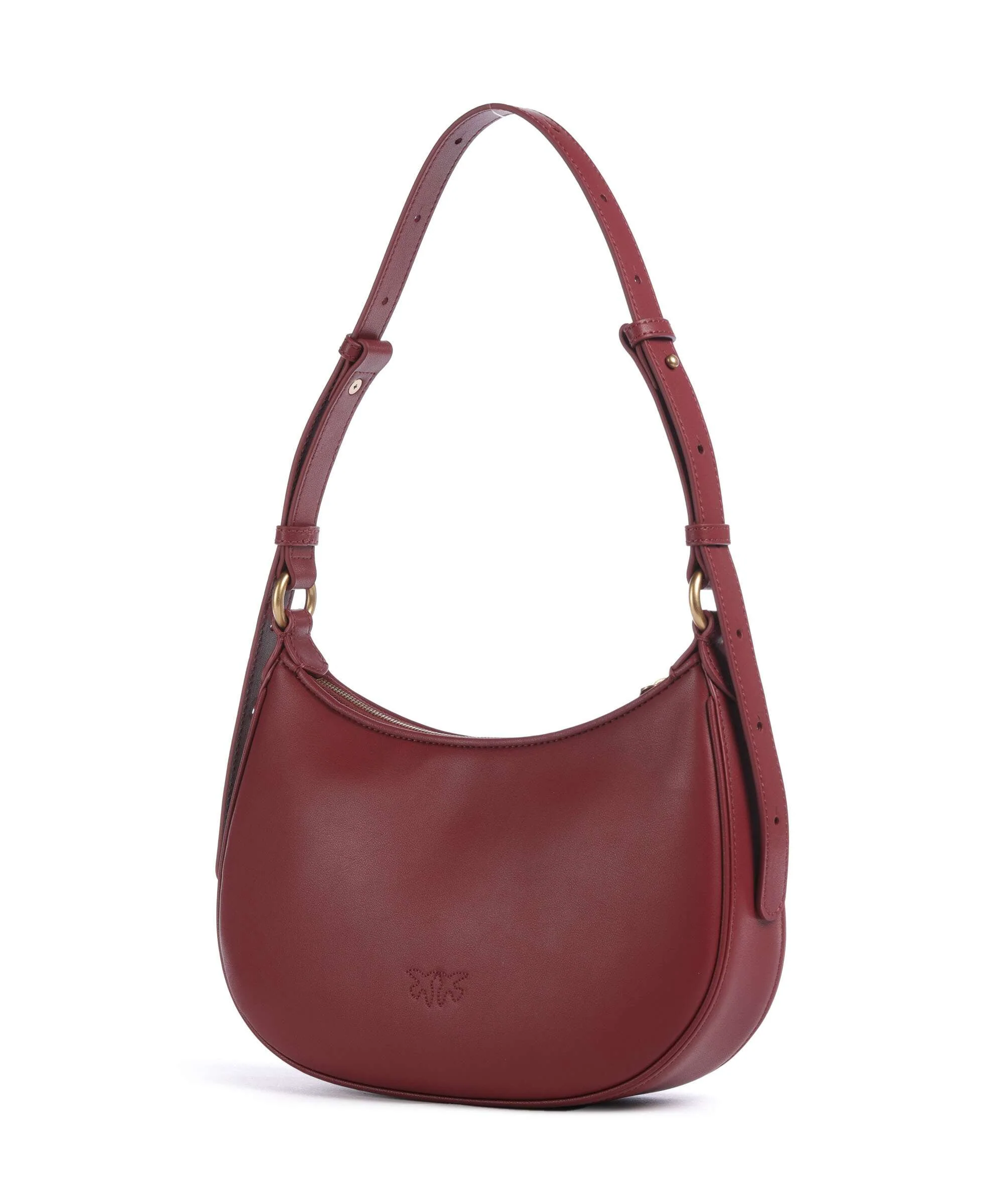 Pinko Half Moon Mini Schoudertas bordeaux merlot/antique gold - Image 2