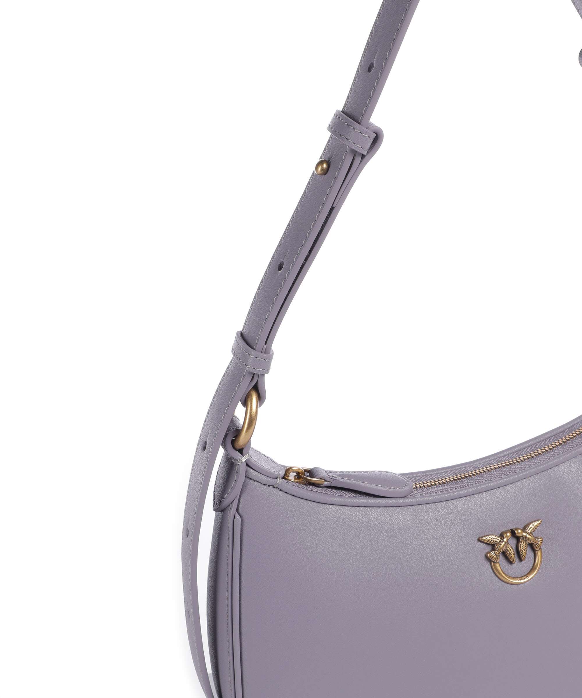 Pinko Half Moon Mini Schoudertas cenerre viola/antique gold - Image 4