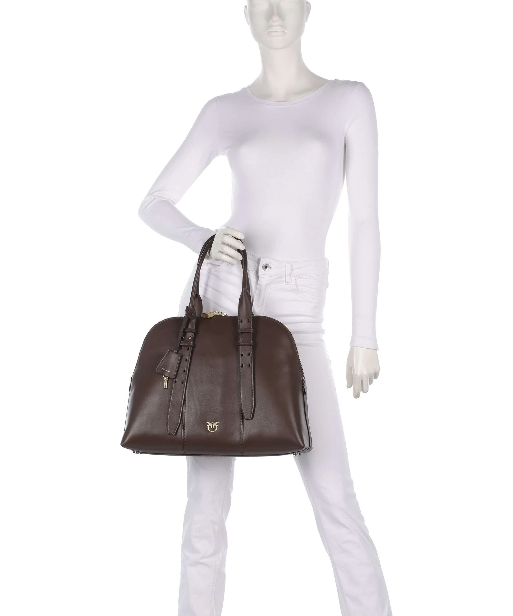 Pinko Handtas marrone castano/matt gold - Image 3