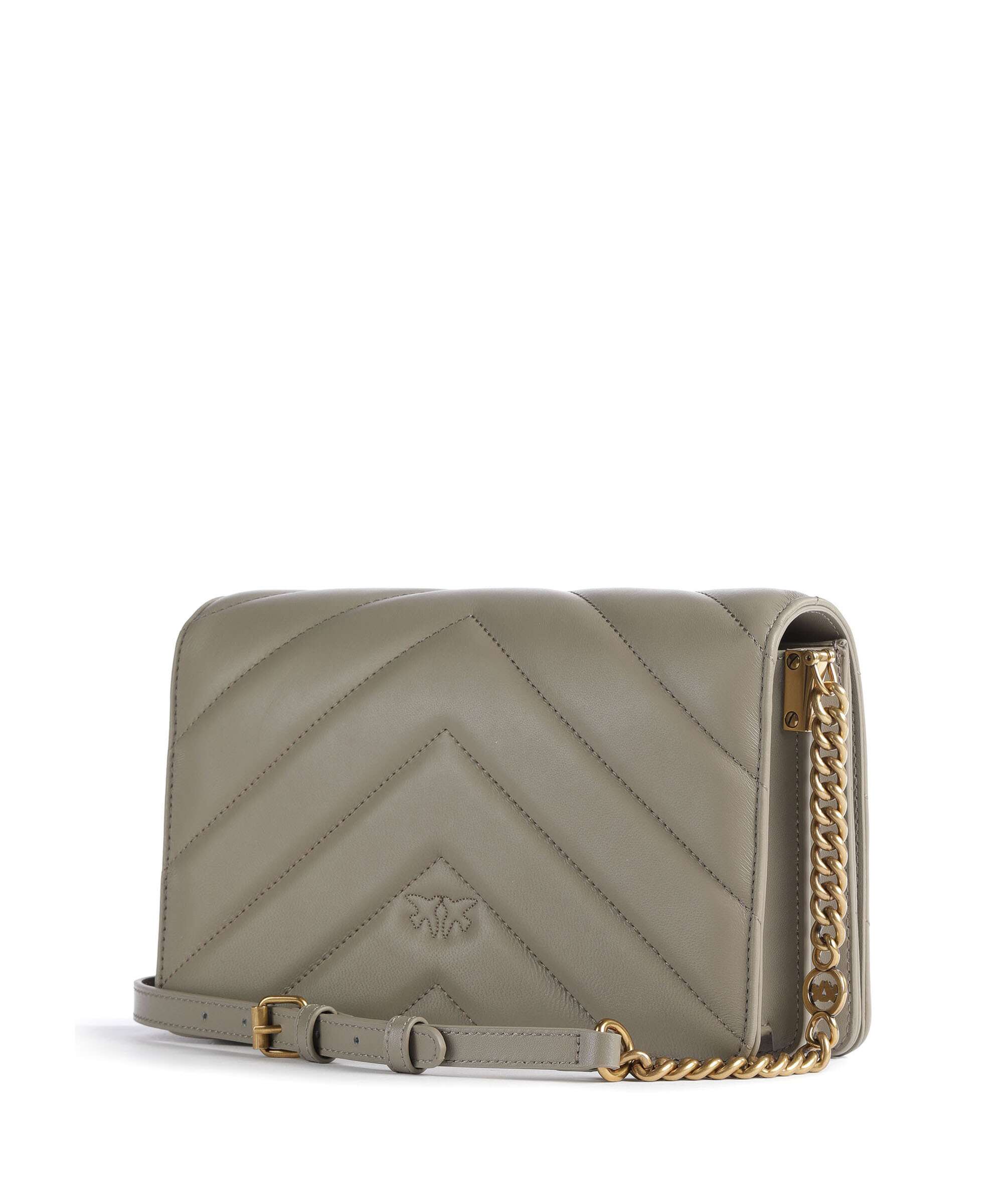 Pinko Love Click Classic Crossbody tas noce/antique gold - Image 2