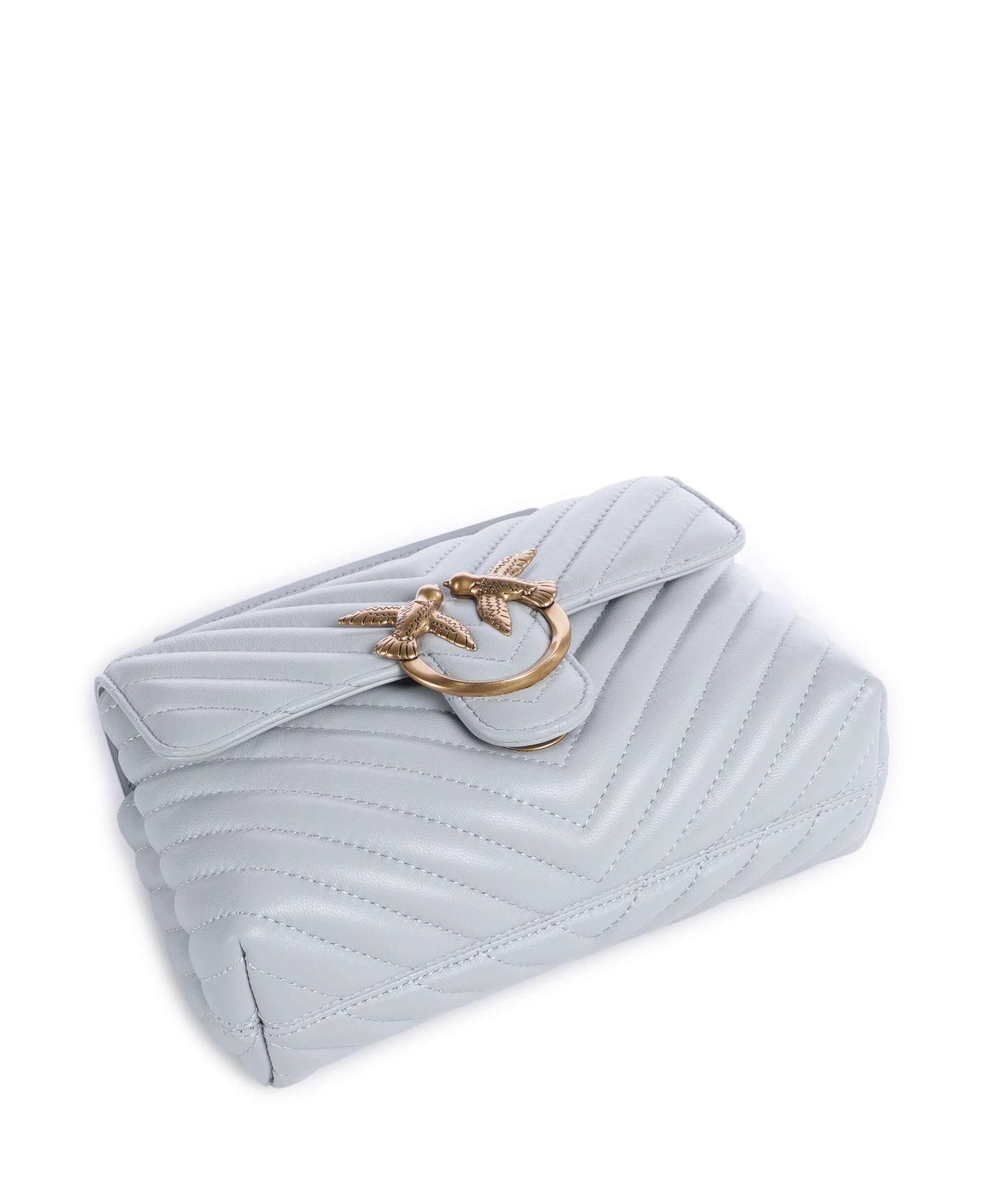 Pinko Love Lady Puff Mini Handtas azzurro celeste/antique gold - Image 5