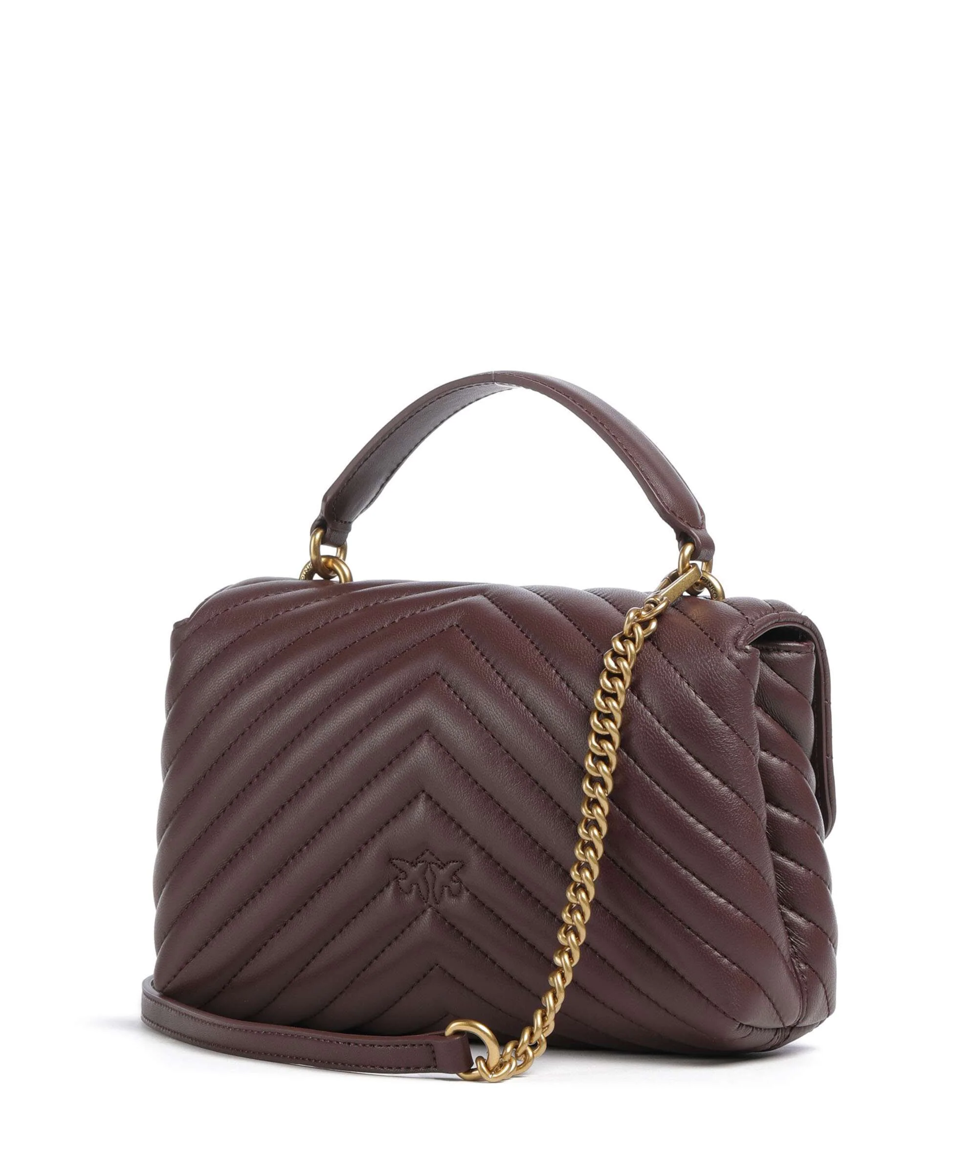 Pinko Love Lady Puff Mini Handtas cioccolato amaro/antique gold - Image 2