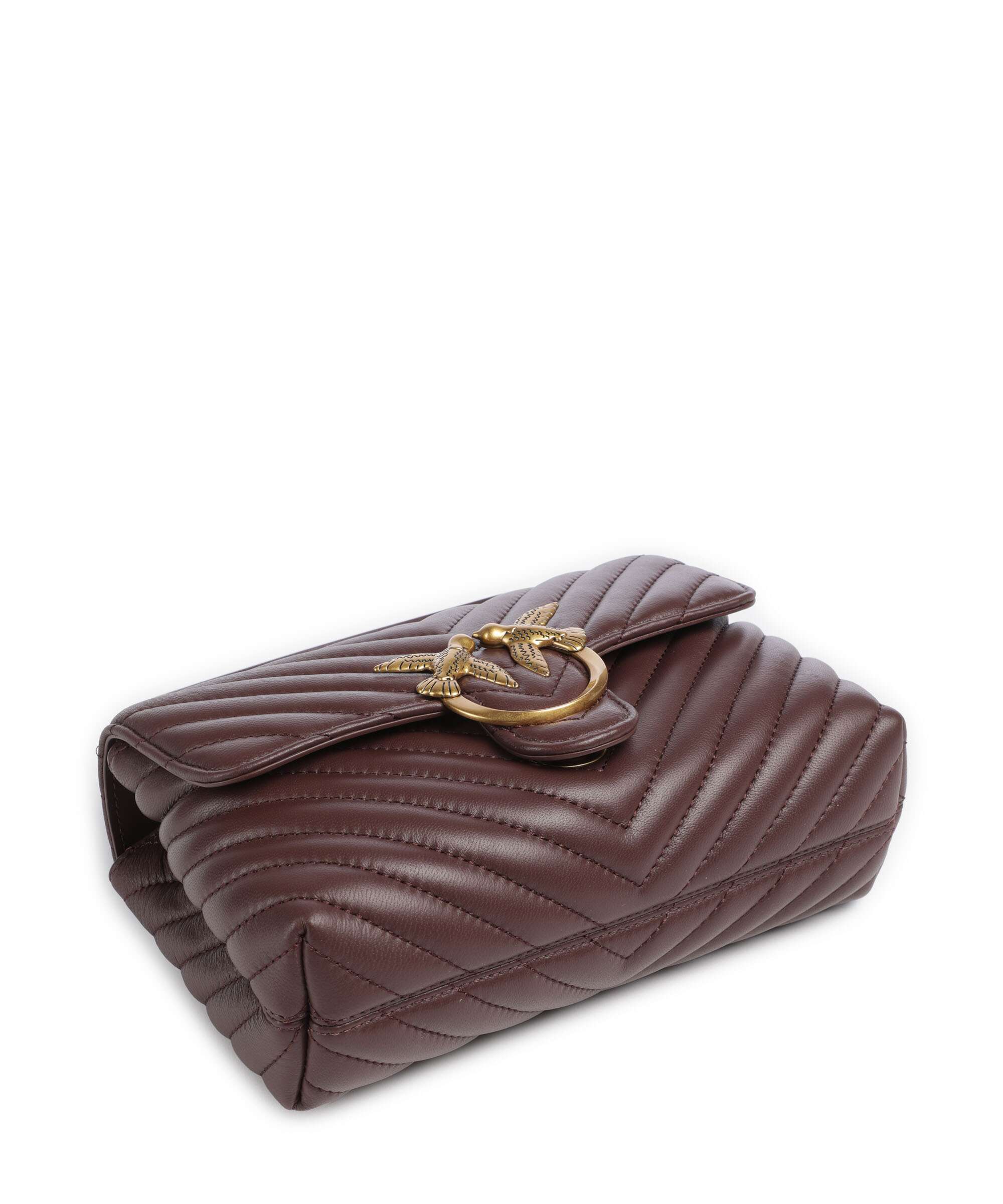 Pinko Love Lady Puff Mini Handtas cioccolato amaro/antique gold - Image 5