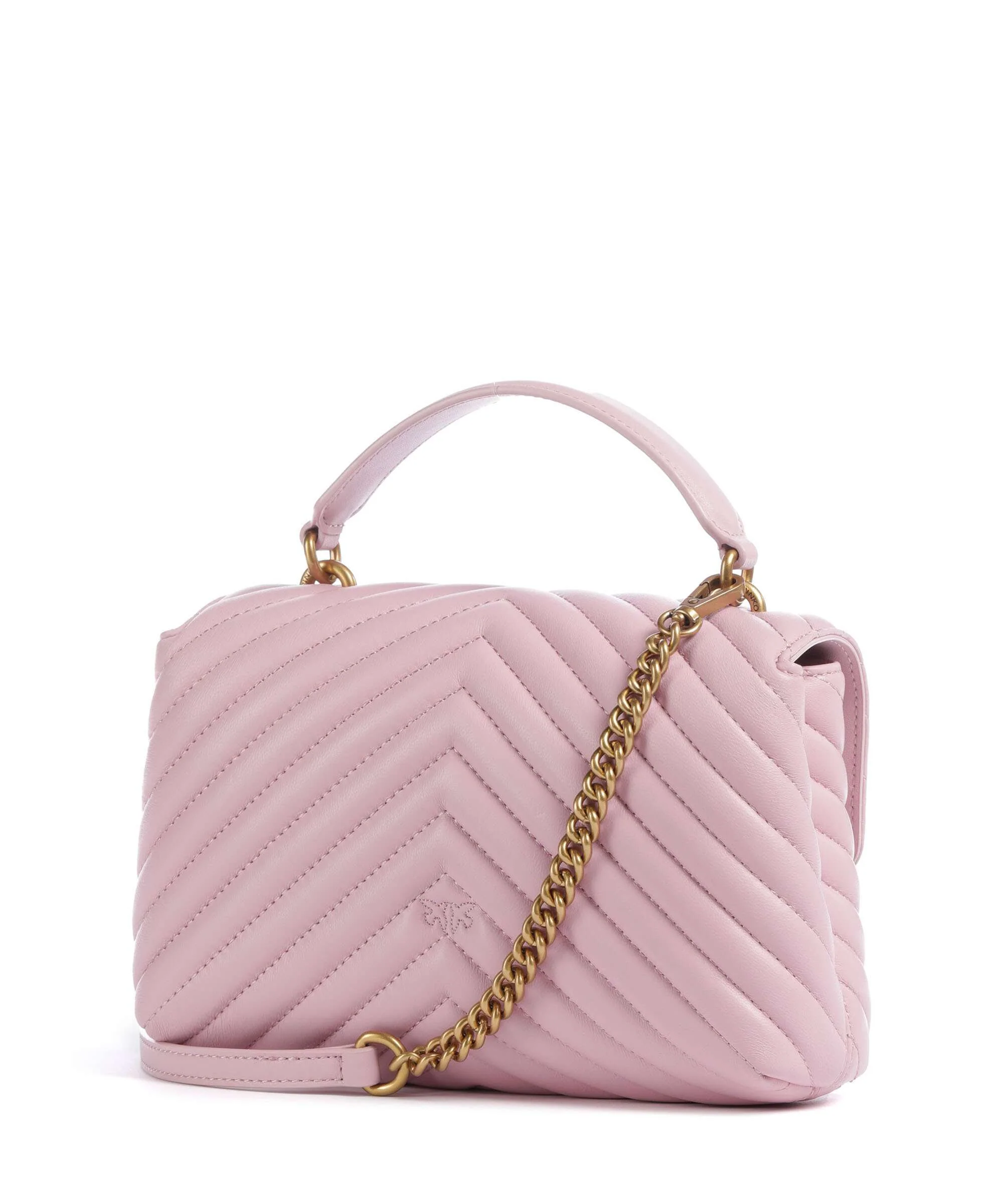 Pinko Love Lady Puff Mini Handtas rosa chiaro/antique gold - Image 2