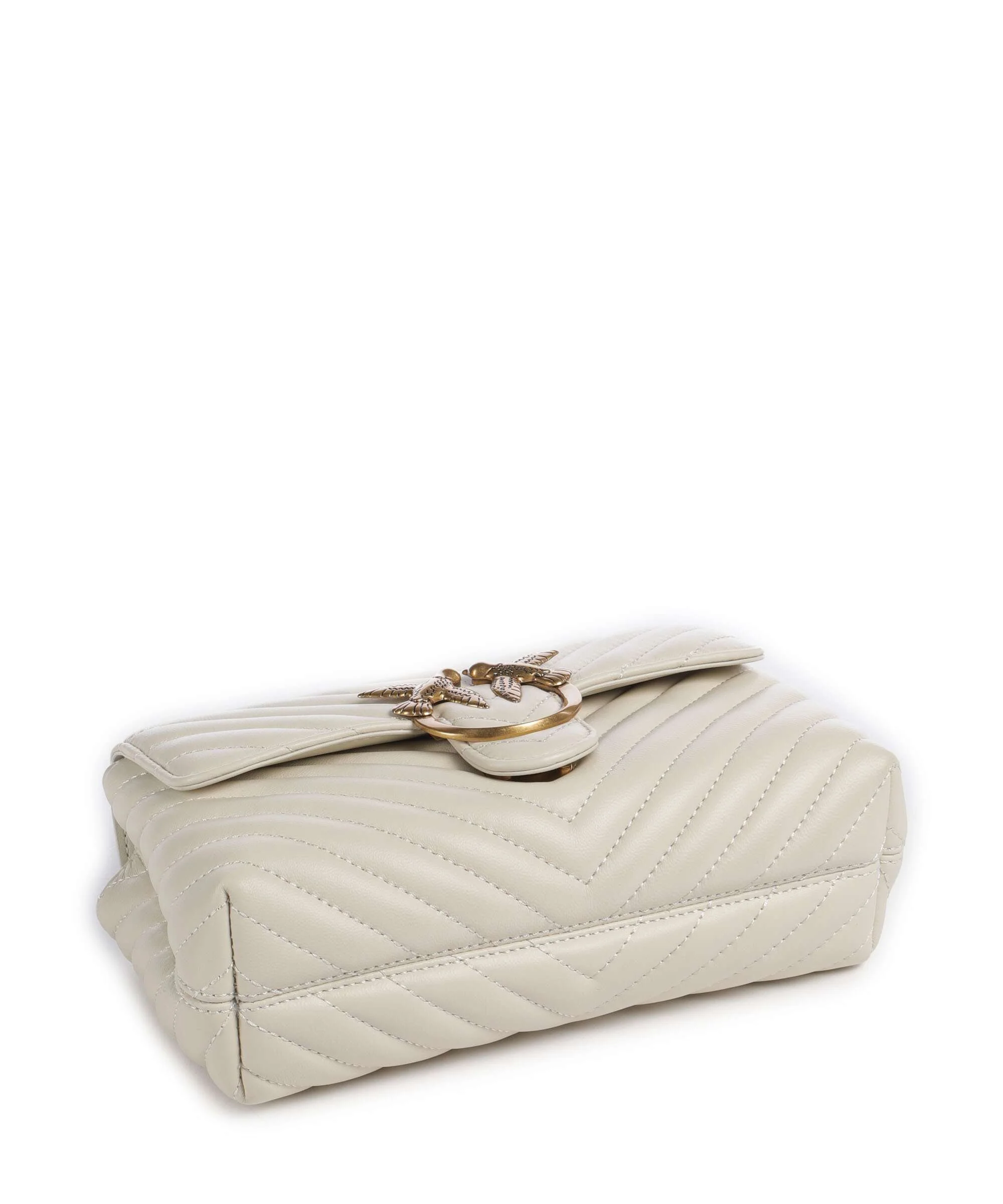 Pinko Love Lady Puff Mini Handtas bianco seta/antique gold - Image 5