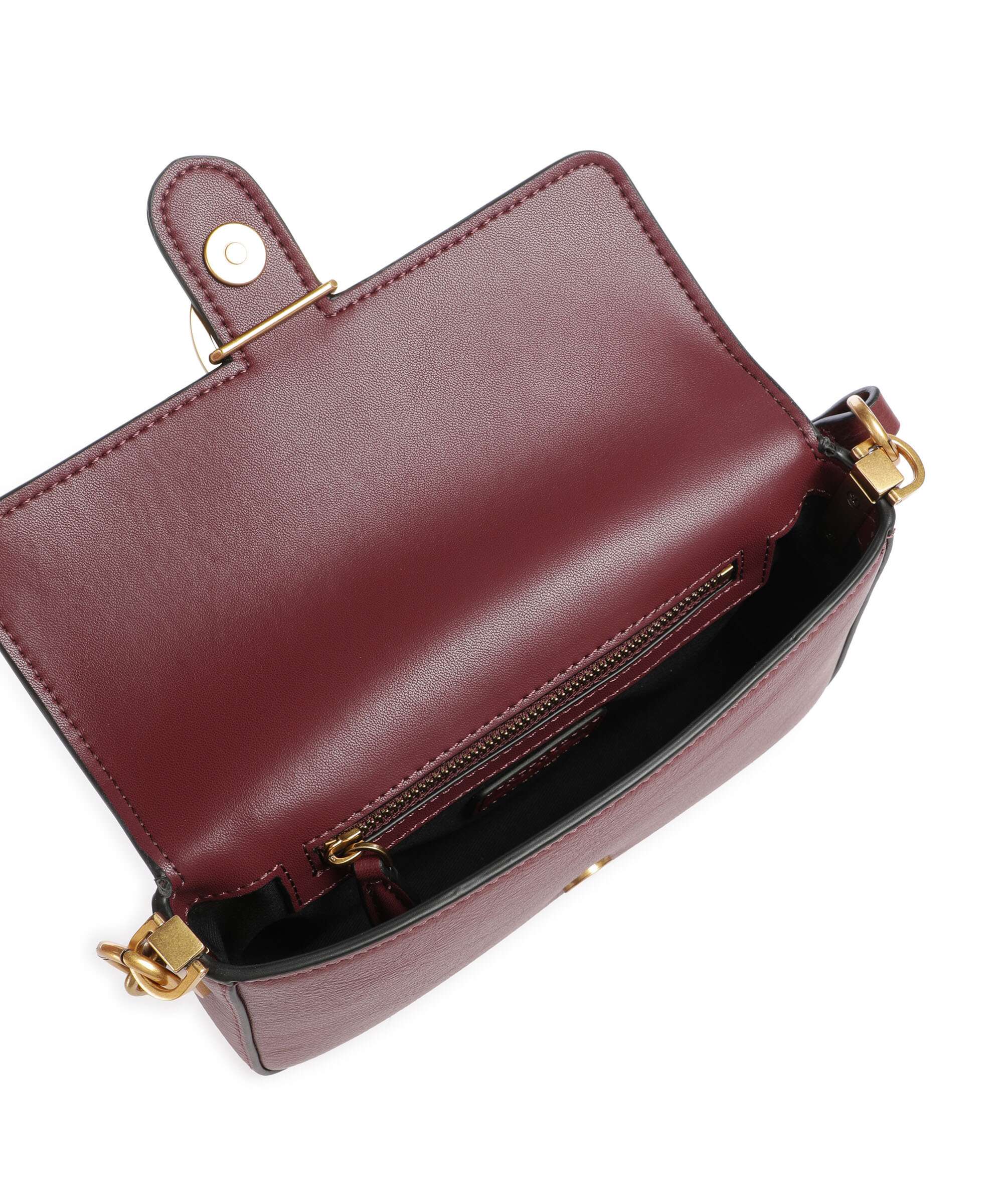 Pinko Love One Baby Slouchy Crossbody tas ribes intenso/antique gold - Image 5