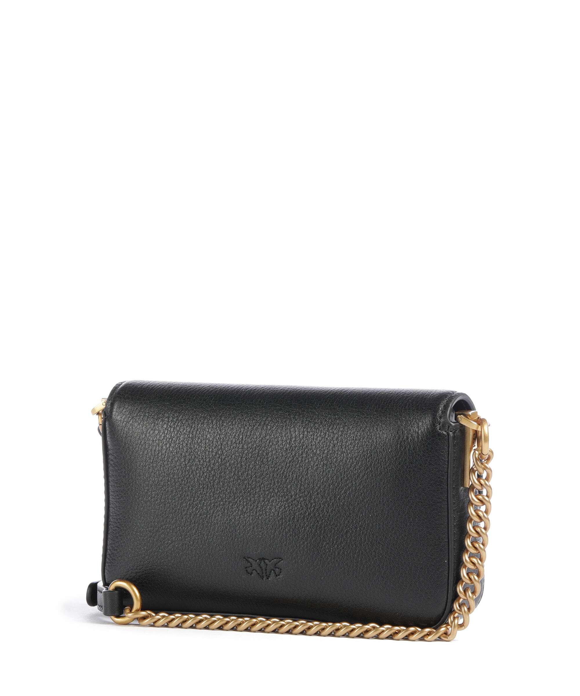 Pinko Love One Baby Slouchy Crossbody tas nero/antique gold - Image 2