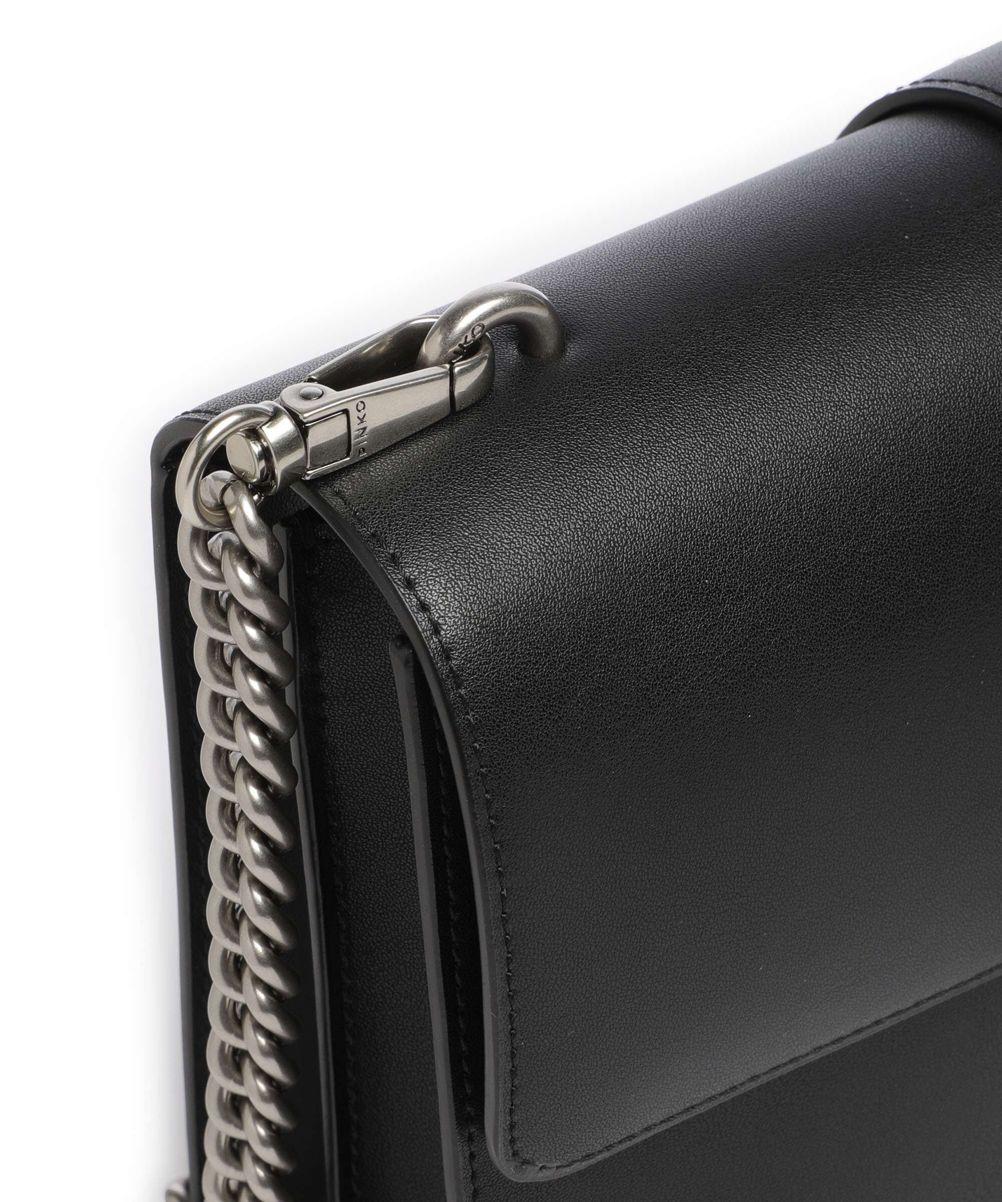 Pinko Love One Classic Crossbody tas nero/old silver - Image 4