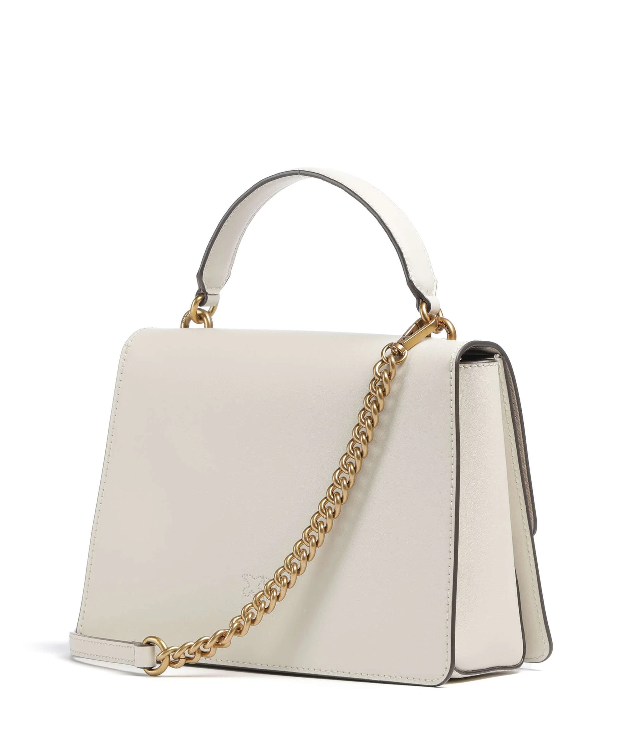 Pinko Love One Classic Handtas bianco seta/antique gold - Image 2