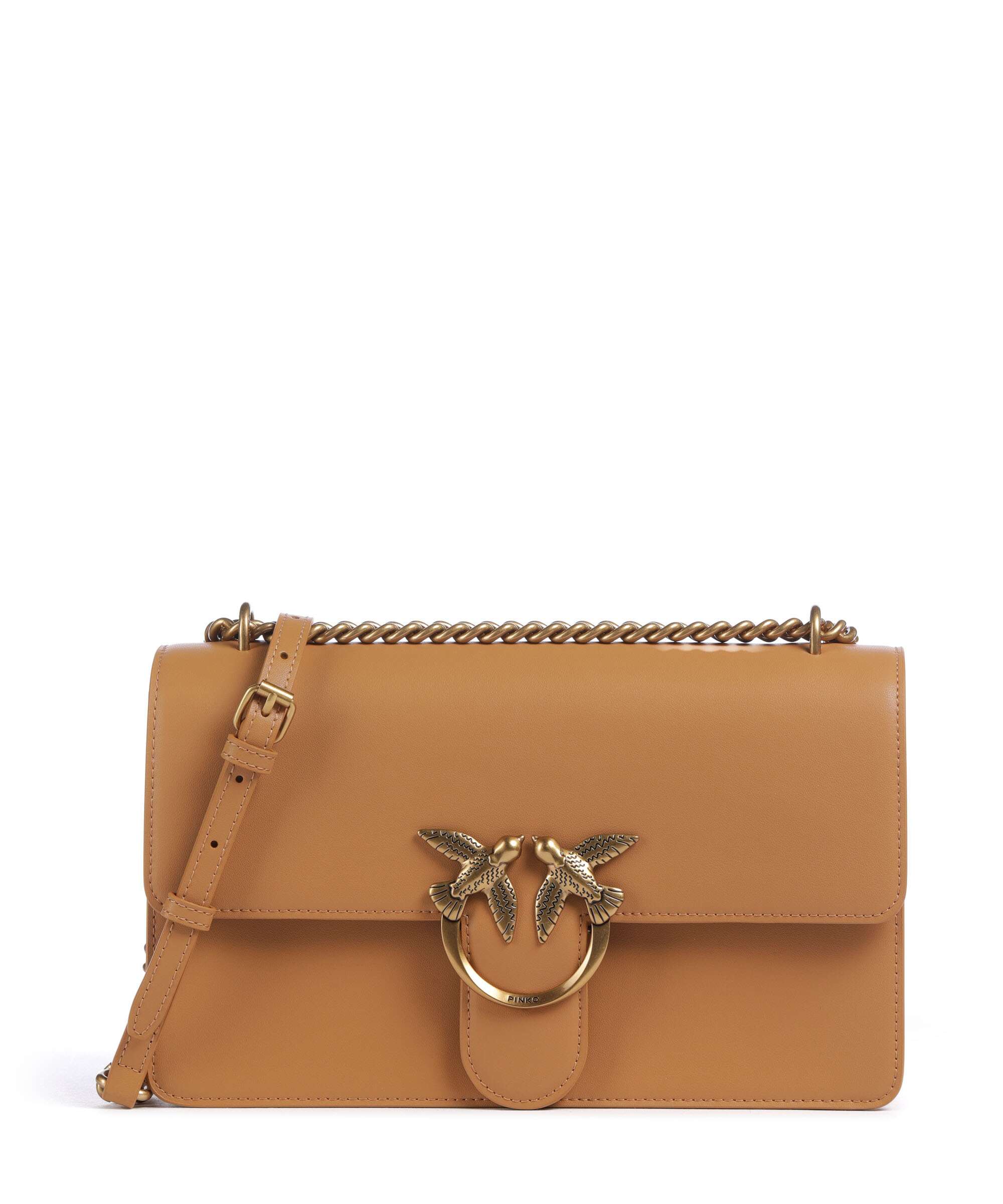 Pinko Love One Classic Schoudertas torrone/antique gold