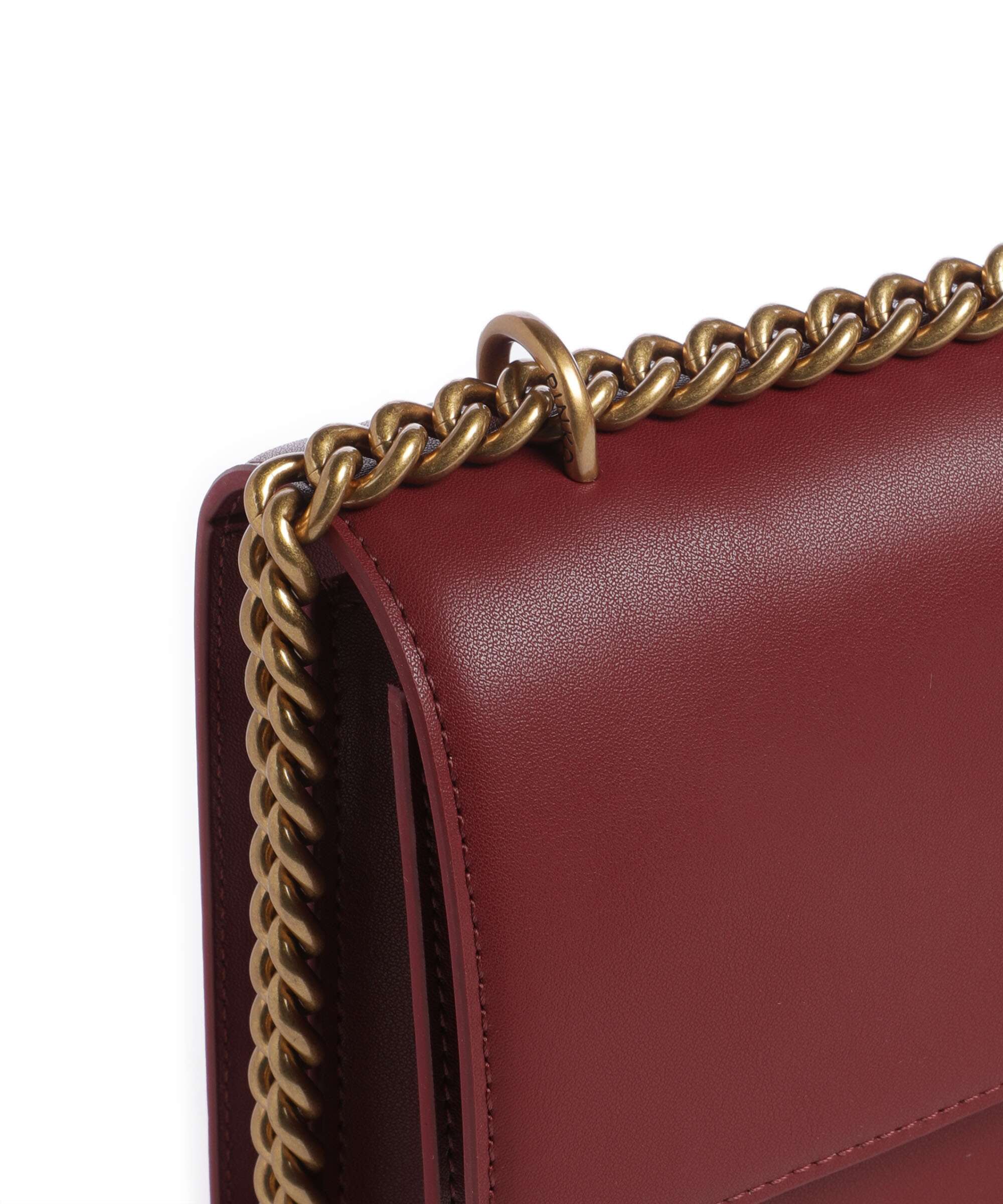Pinko Love One Classic Schoudertas bordeaux merlot/antique gold - Image 5