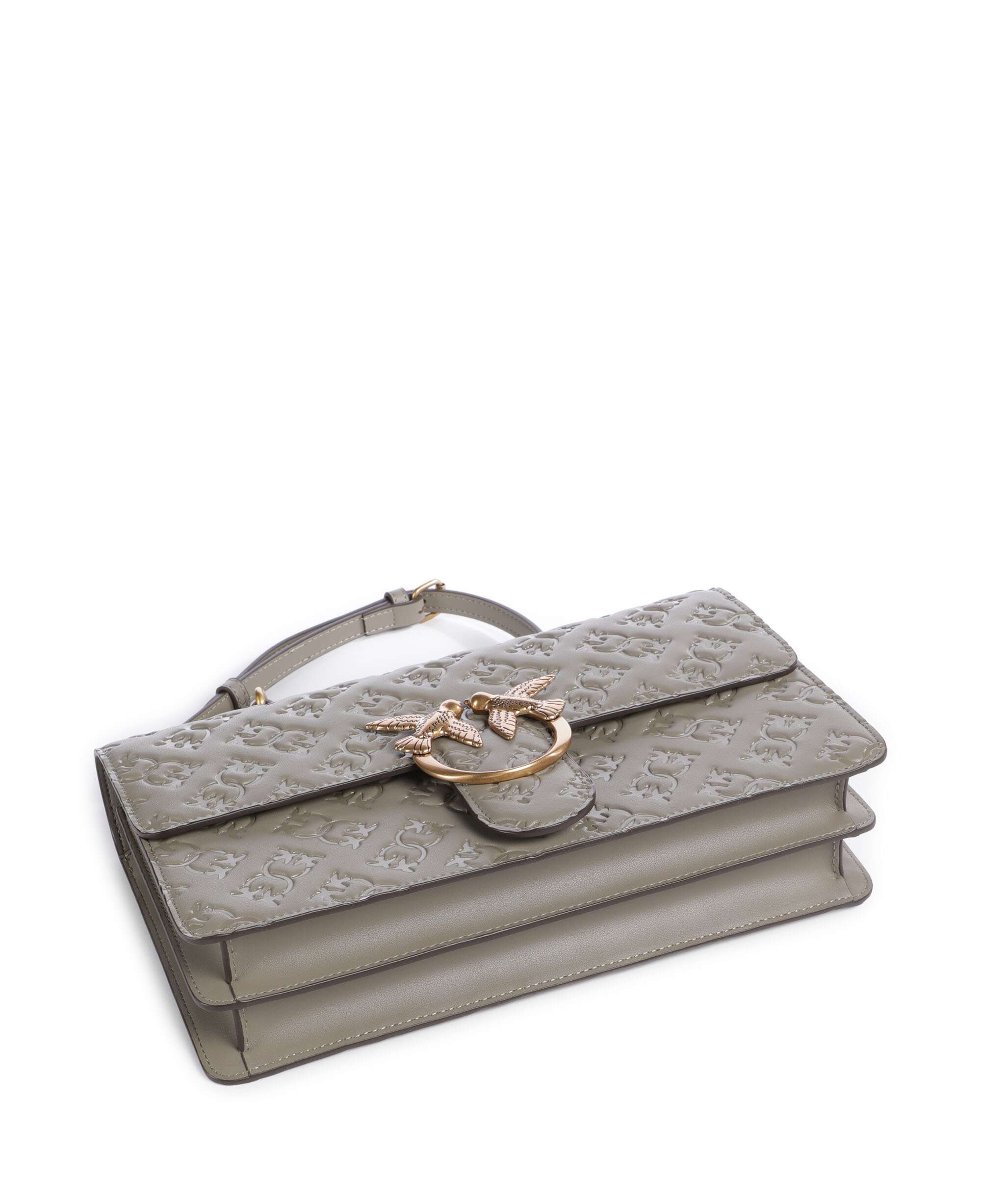 Pinko Love One Classic Schoudertas noce/antique gold - Image 6