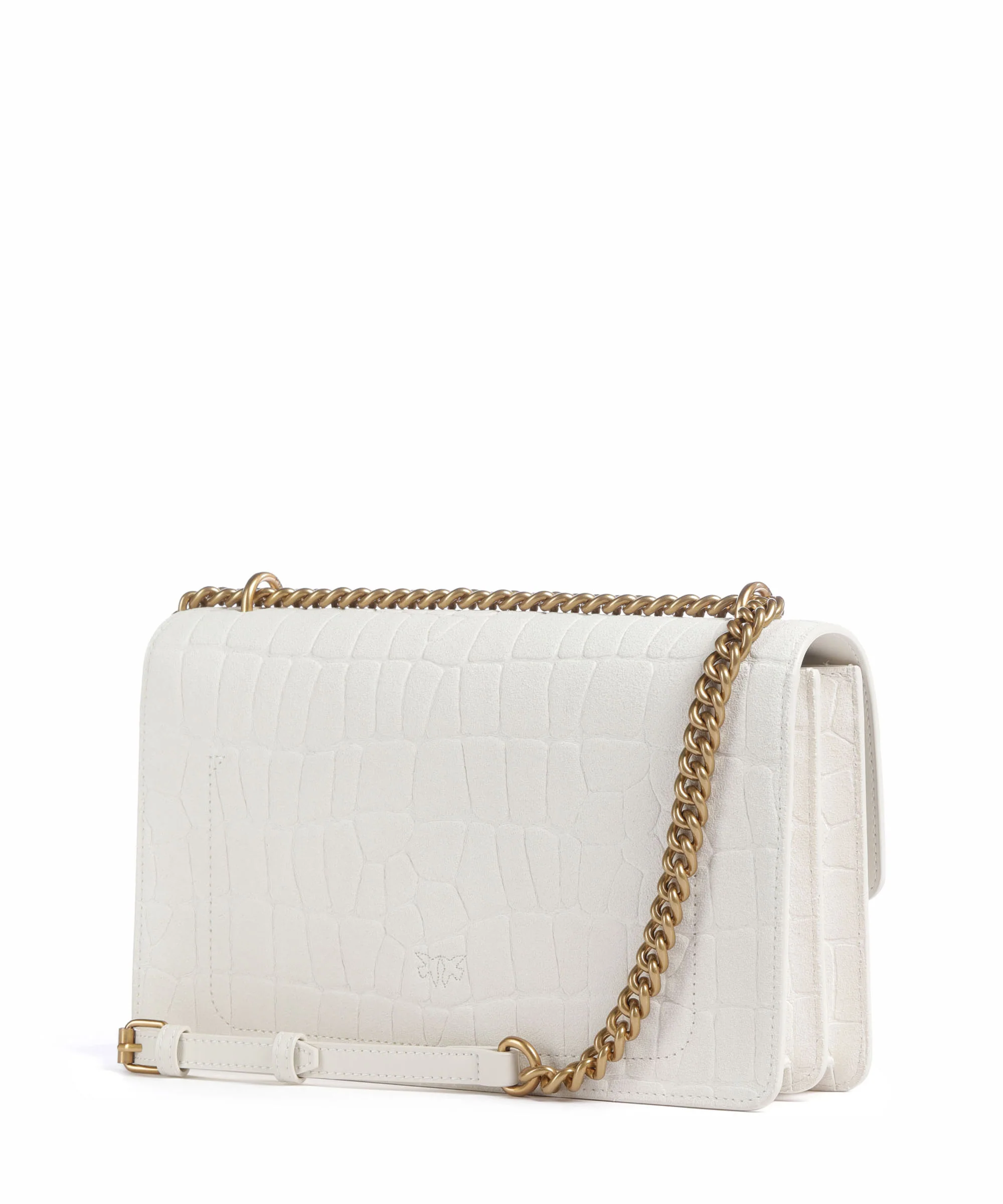 Pinko Love One Classic Schoudertas bianco nembo/antique gold - Image 2