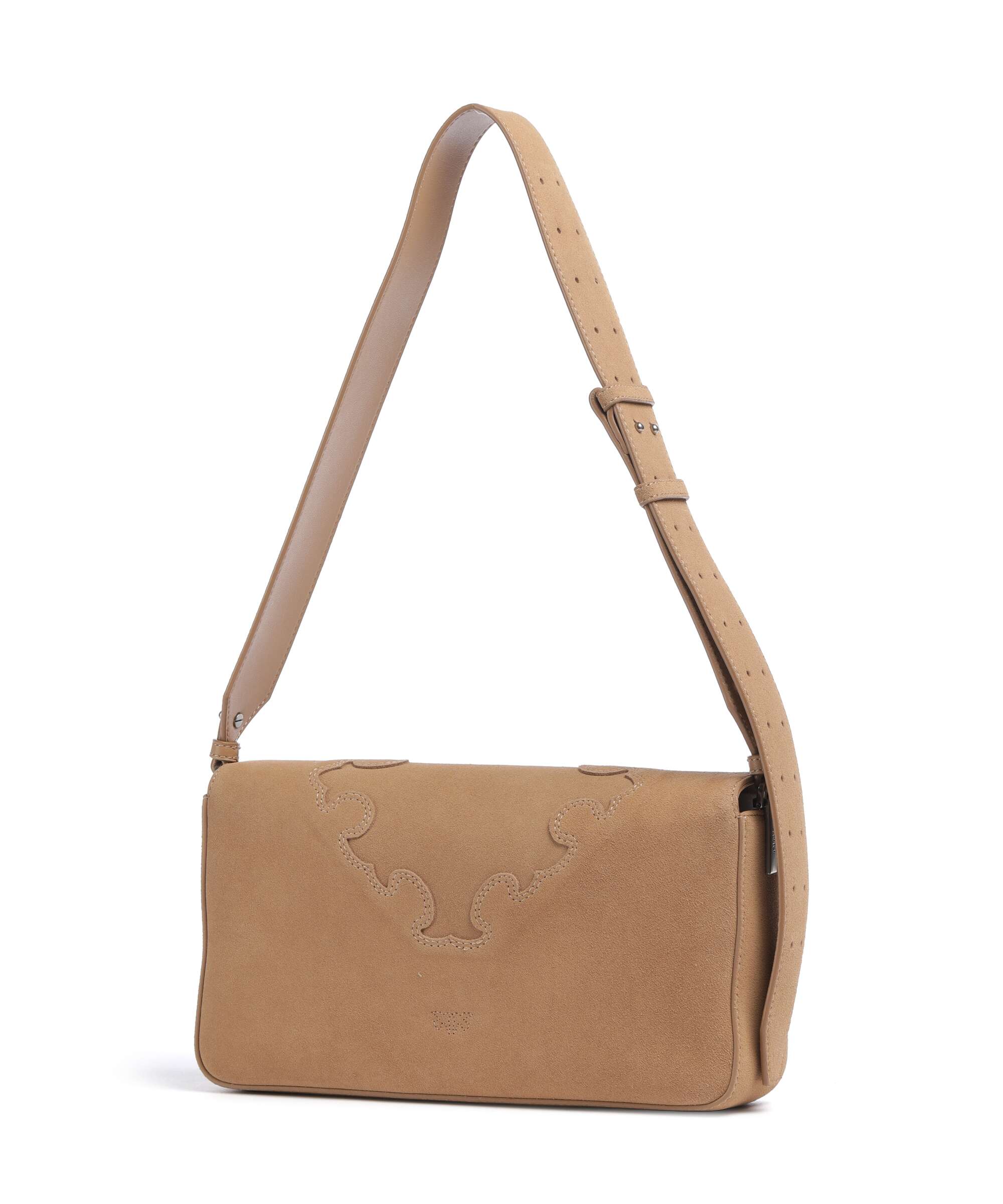 Pinko Love One Classic Slouchy Schoudertas beige/scoiattolo/old silver - Image 2