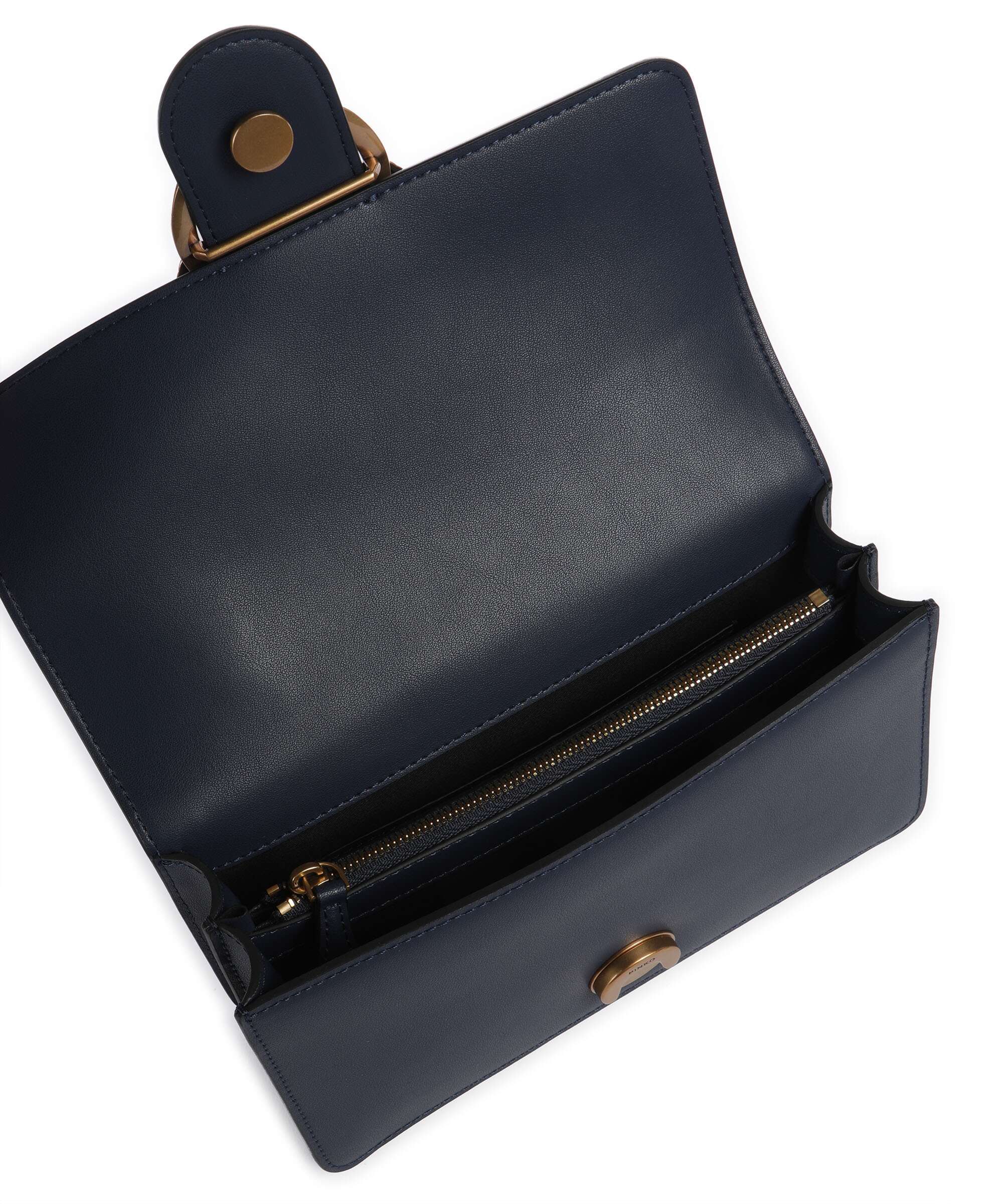 Pinko Love One Mini Crossbody tas blu indaco ombroso/antique gold - Image 6
