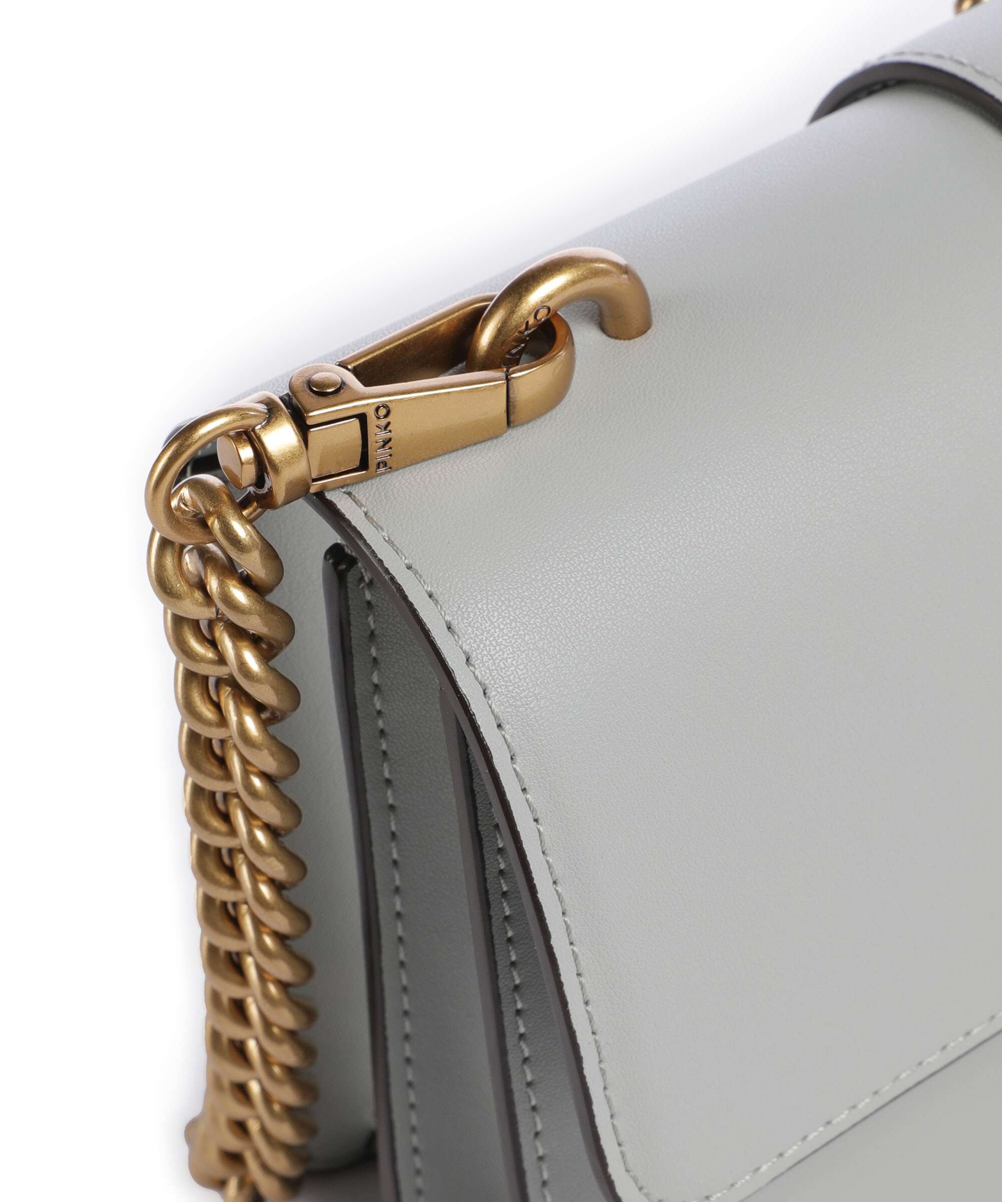 Pinko Love One Mini Crossbody tas grigio perla/antique gold - Image 4