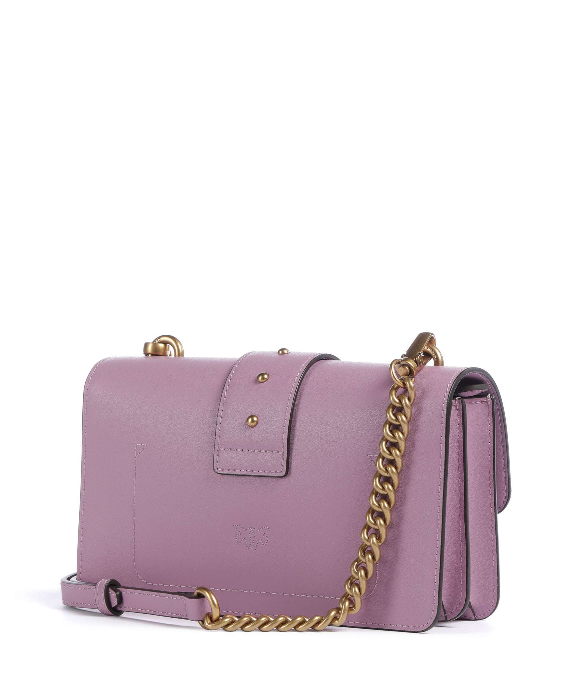 Pinko Love One Mini Crossbody tas lilla/antique gold - Image 2