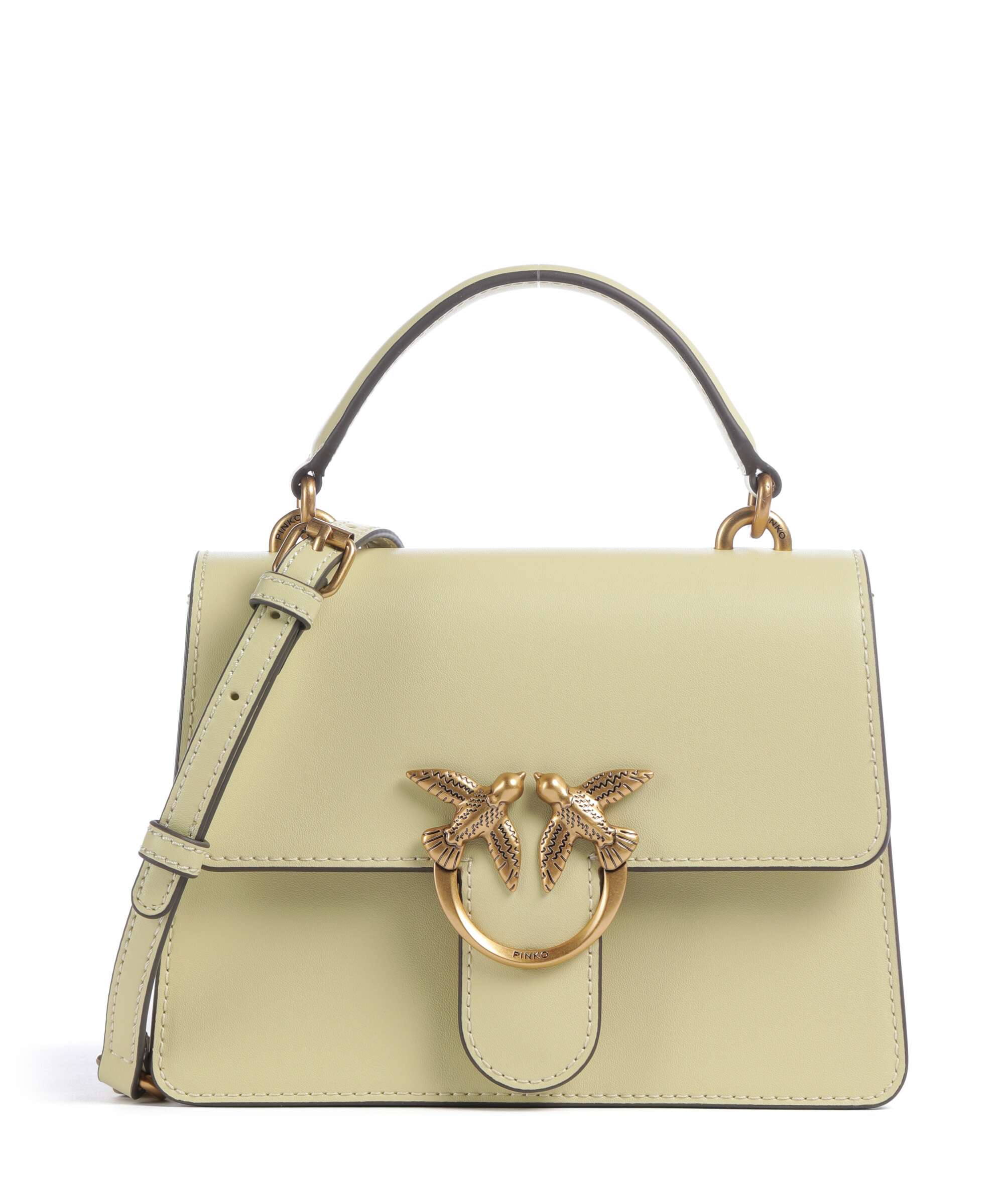 Pinko Love One Mini Handtas giallo vaniglia/antique gold