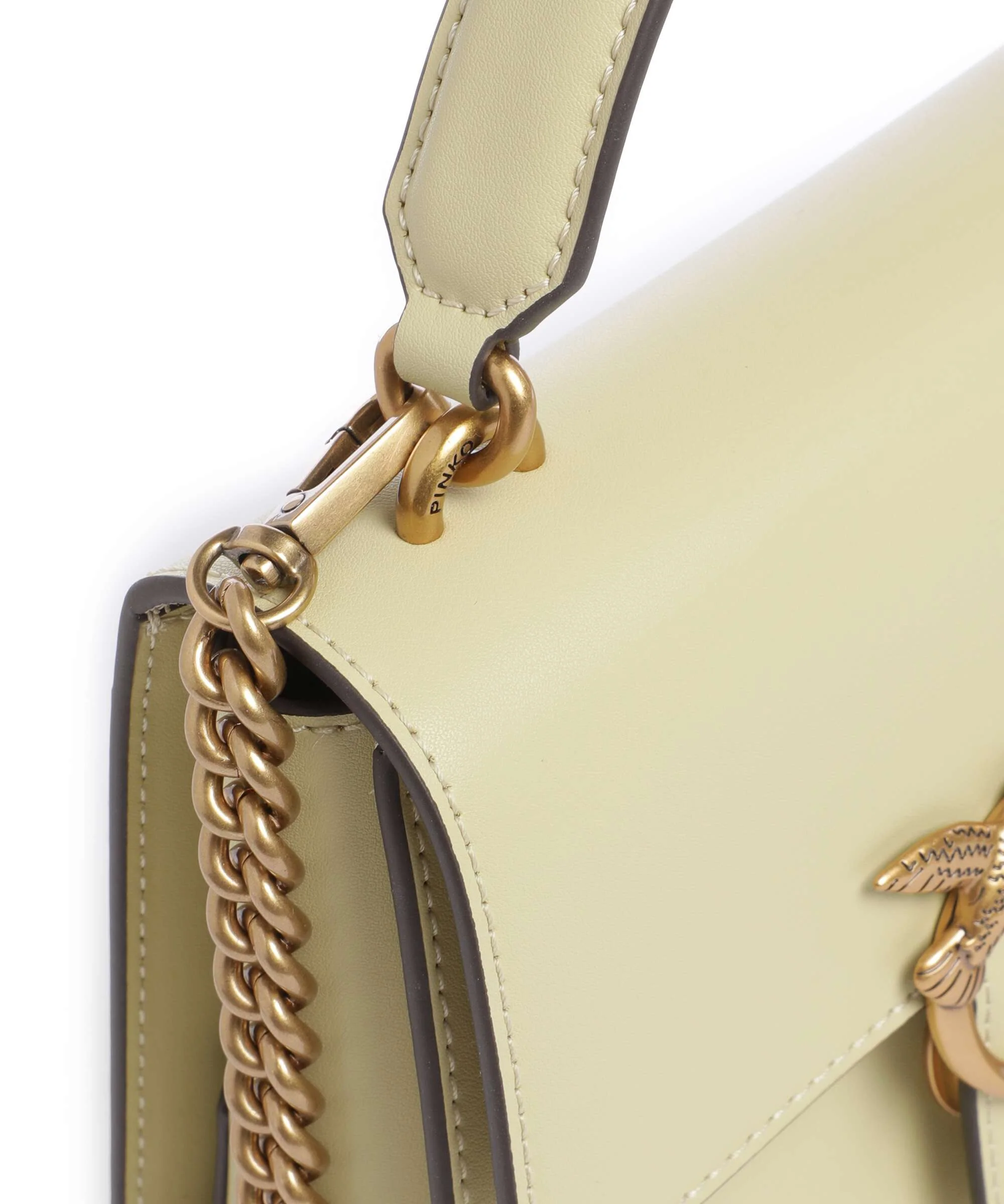 Pinko Love One Mini Handtas giallo vaniglia/antique gold - Image 4