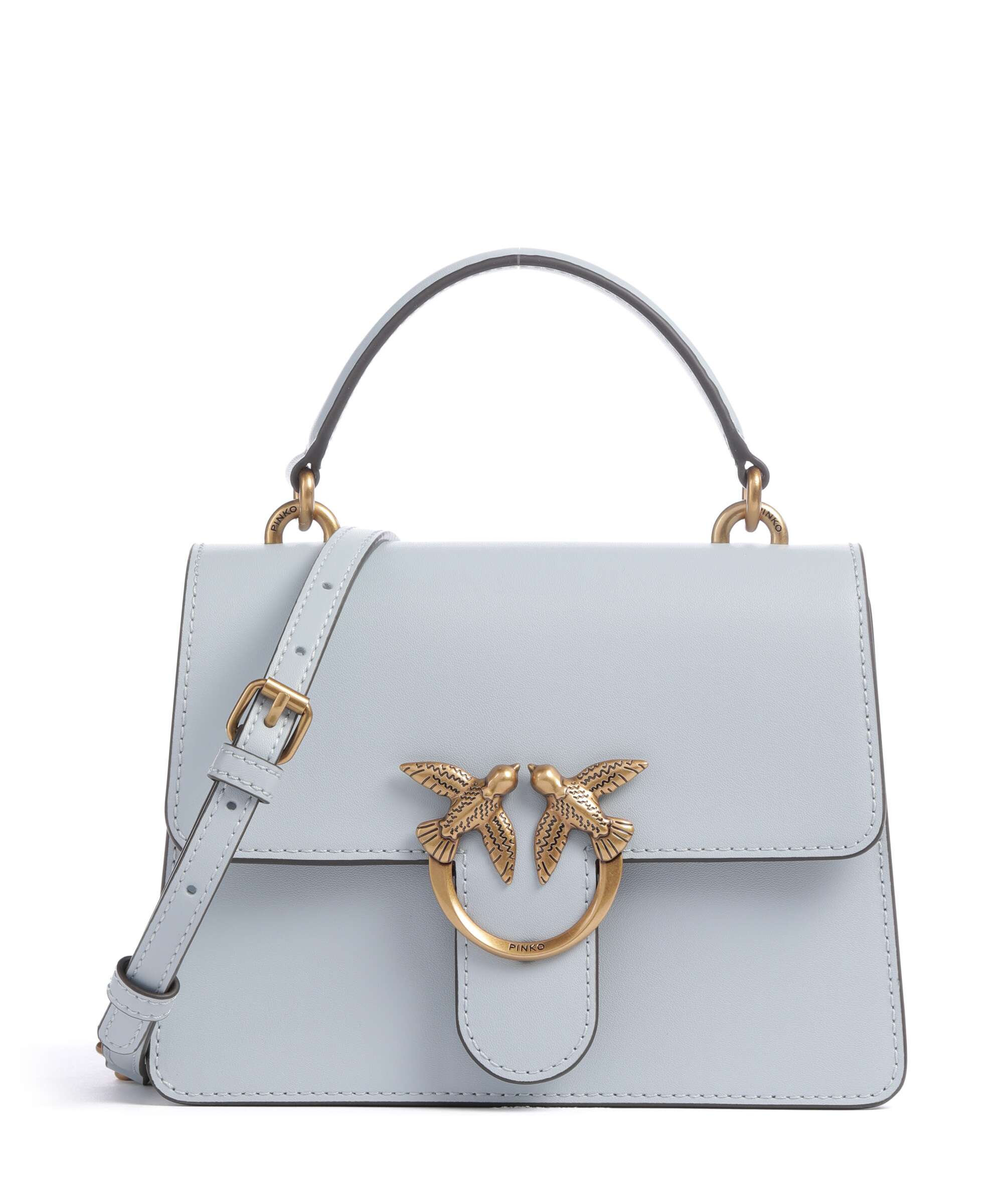 Pinko Love One Mini Handtas azzurro celeste/antique gold